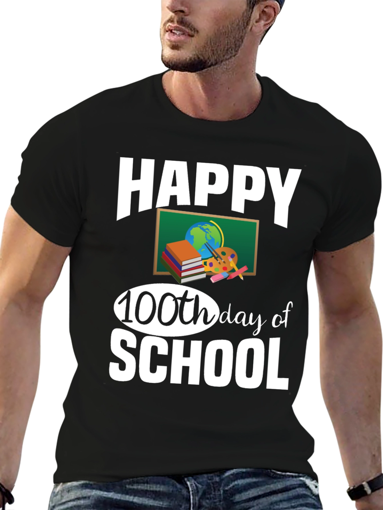 Happy 100th Day of School Teacher T-Shirt