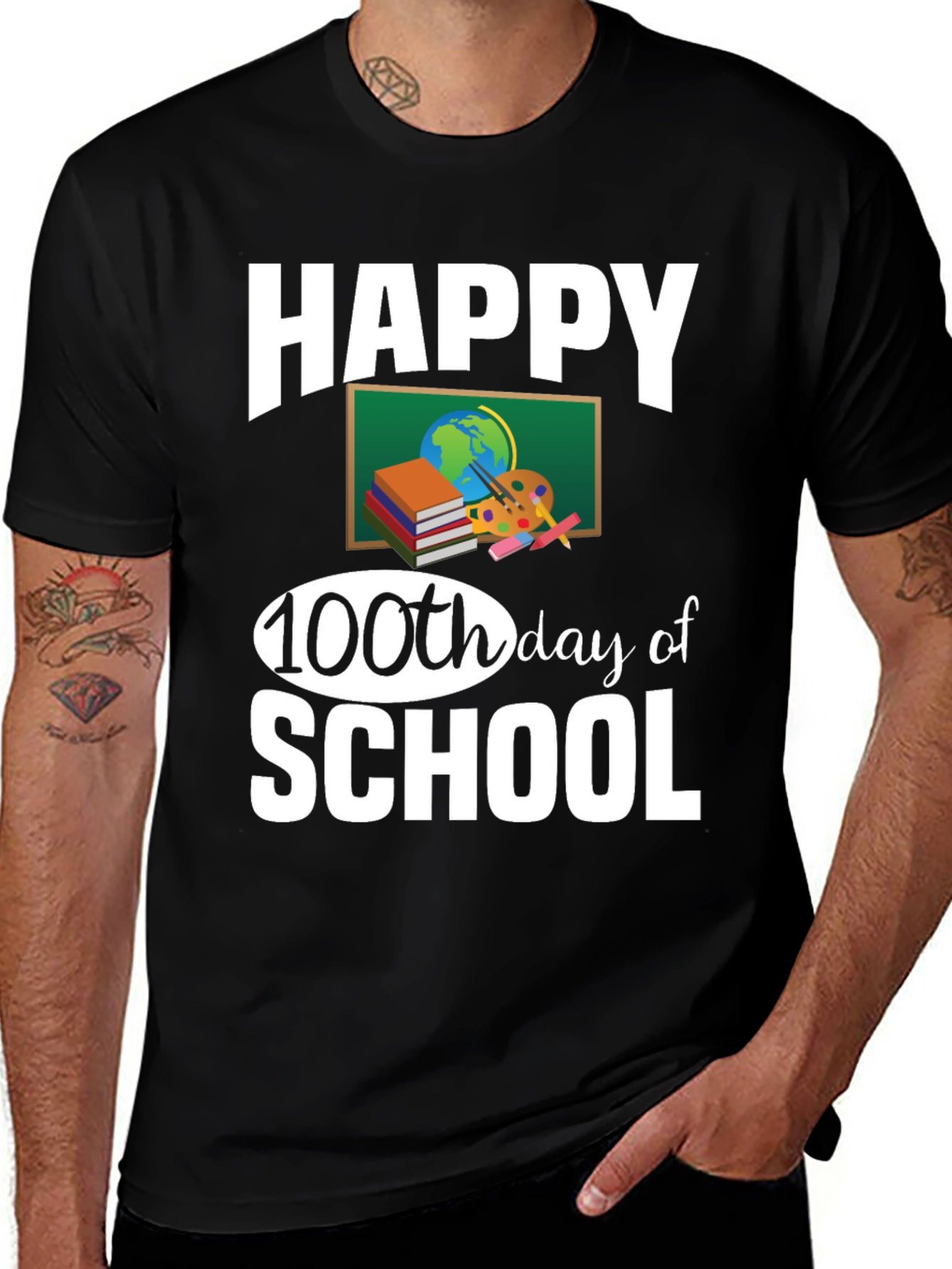 Happy 100th Day of School Teacher T-Shirt
