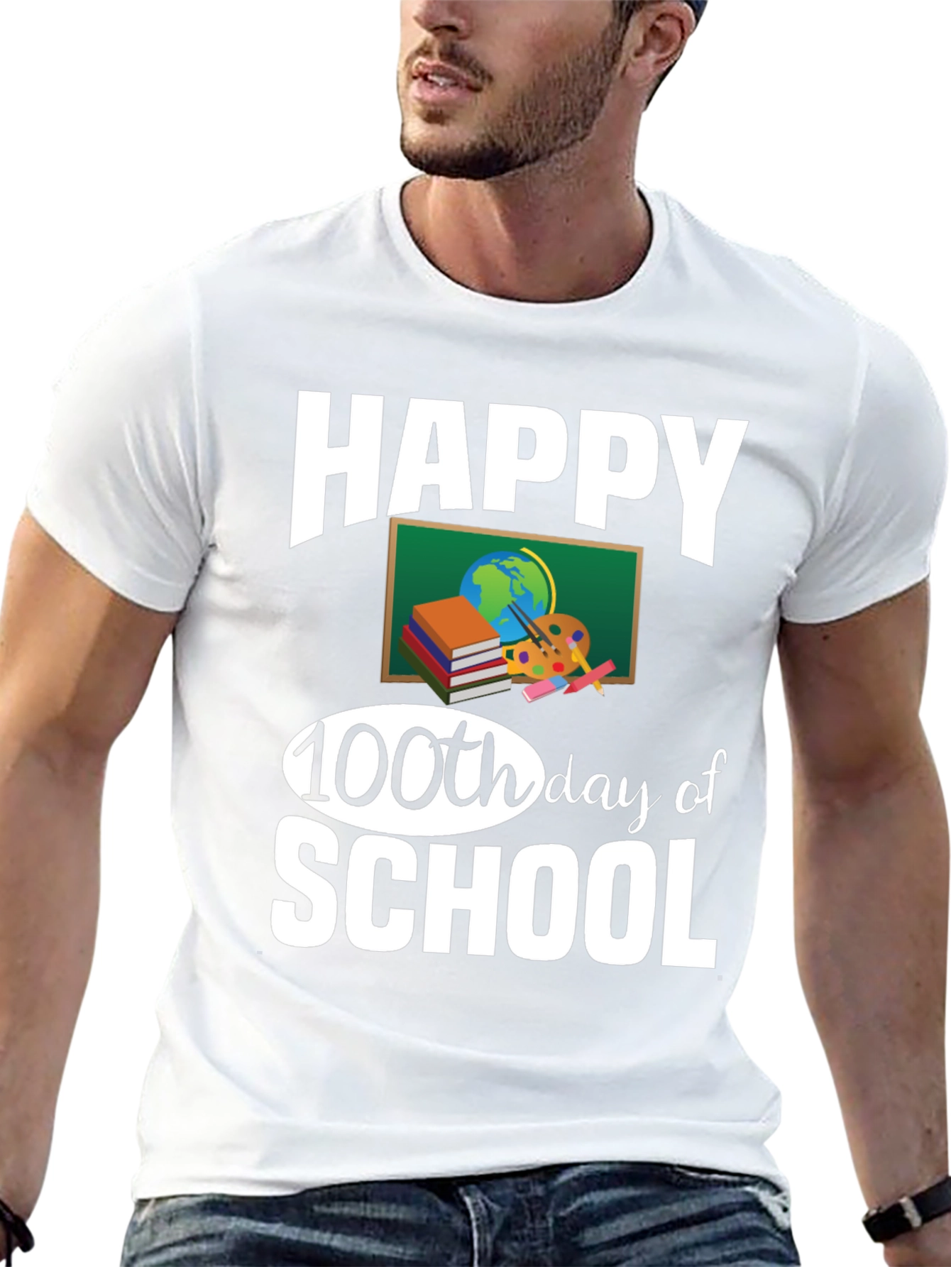 Happy 100th Day of School Teacher T-Shirt