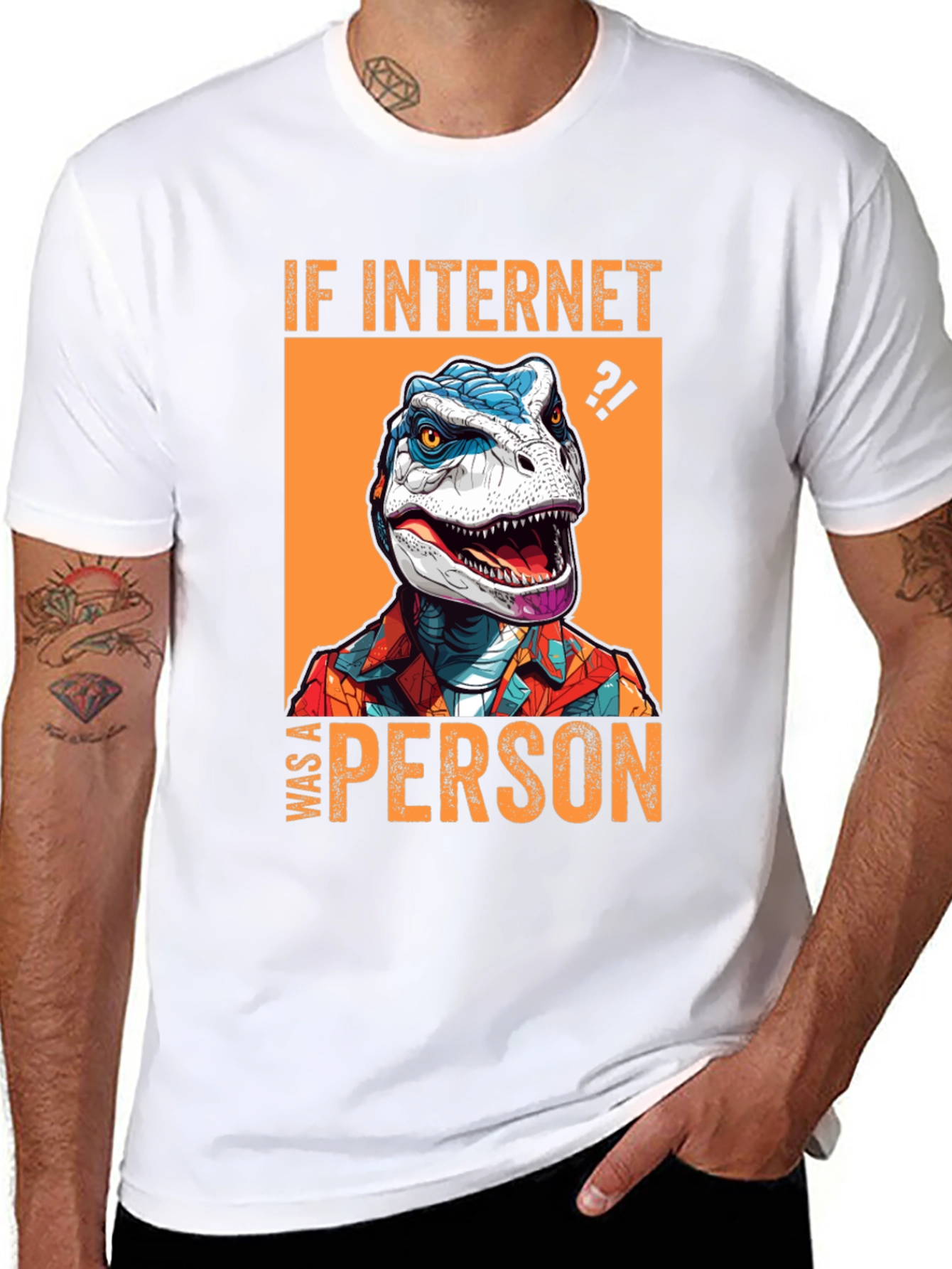Internet Dinosaur Graphic Tee