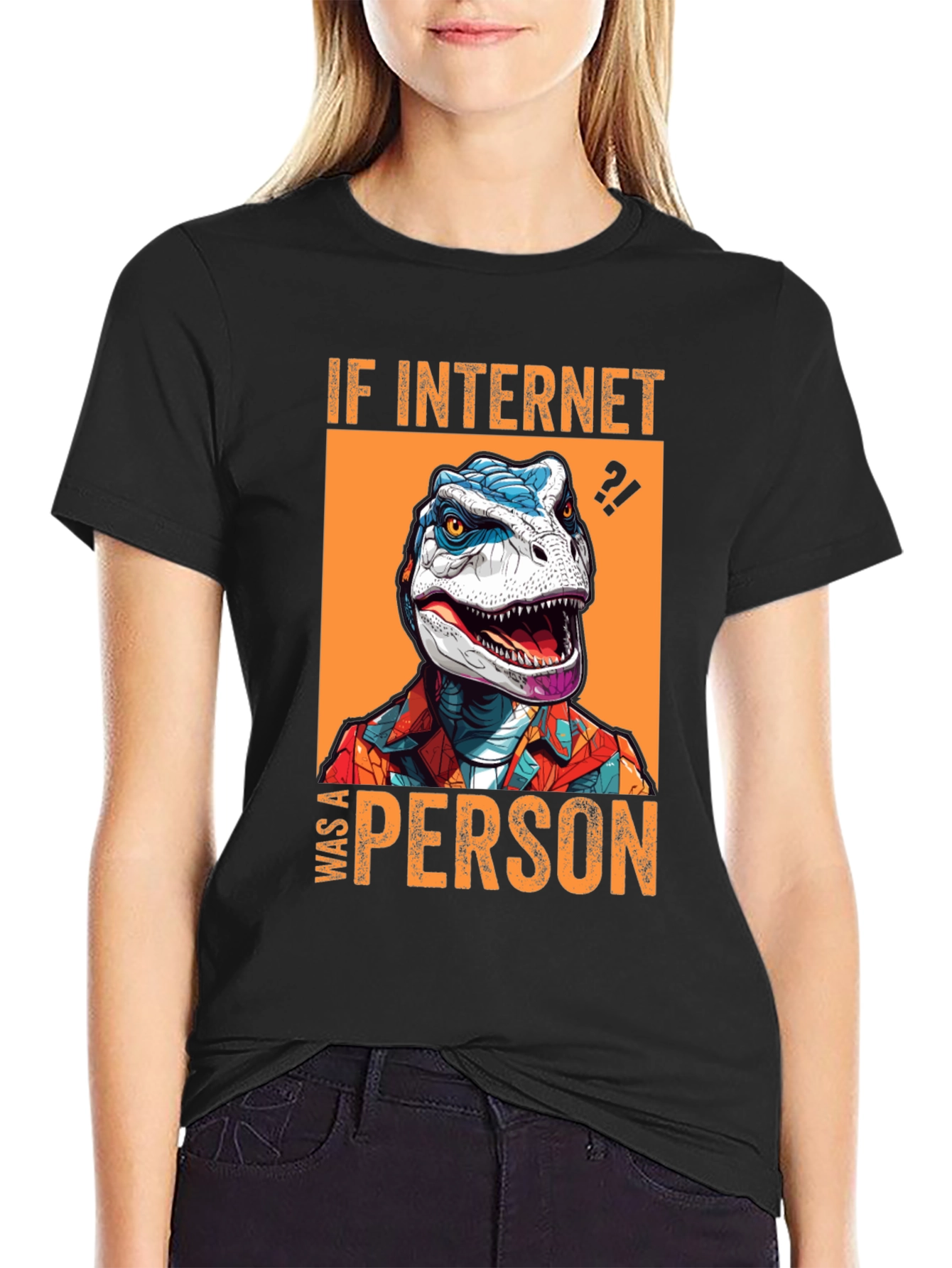 Internet Dinosaur Graphic Tee