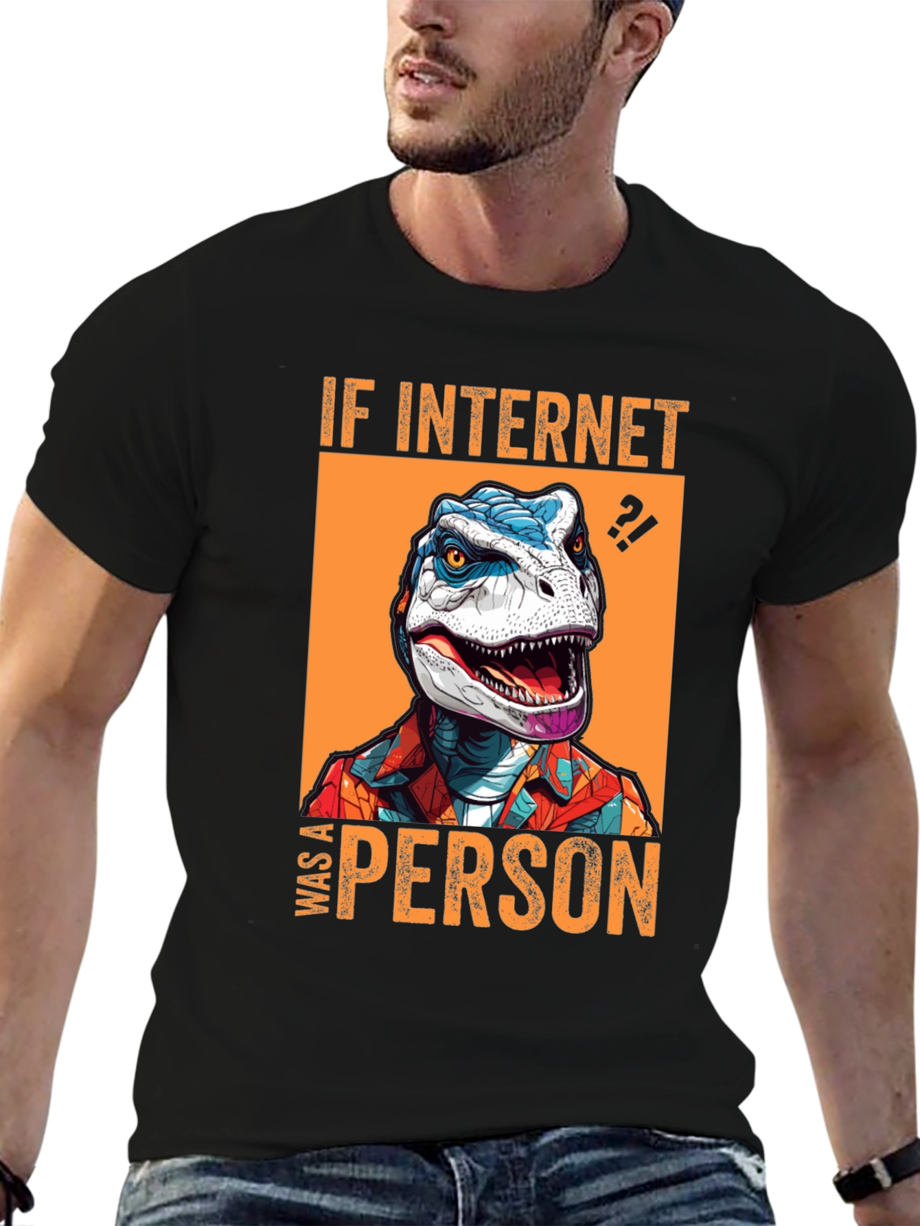 Internet Dinosaur Graphic Tee