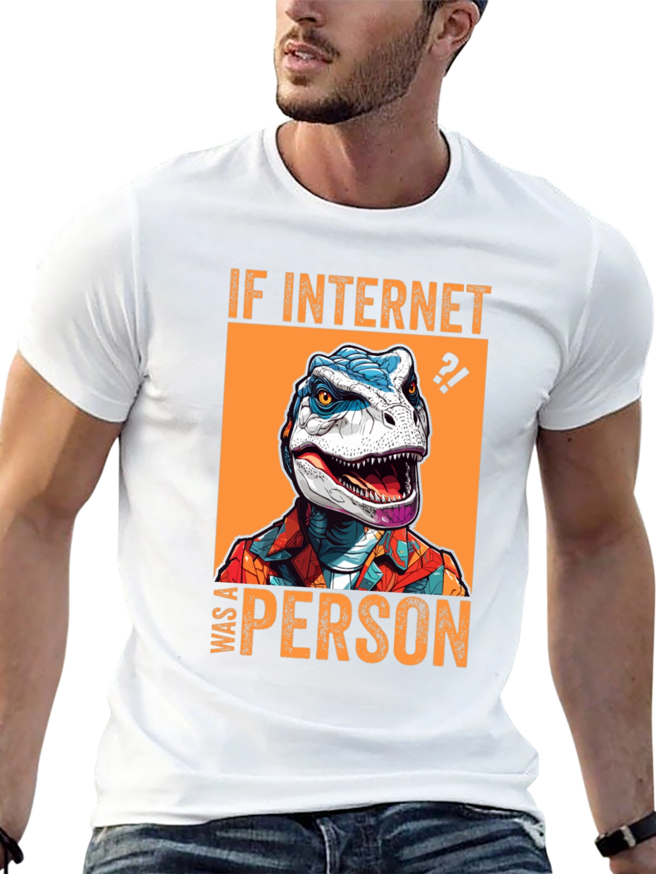 Internet Dinosaur Graphic Tee