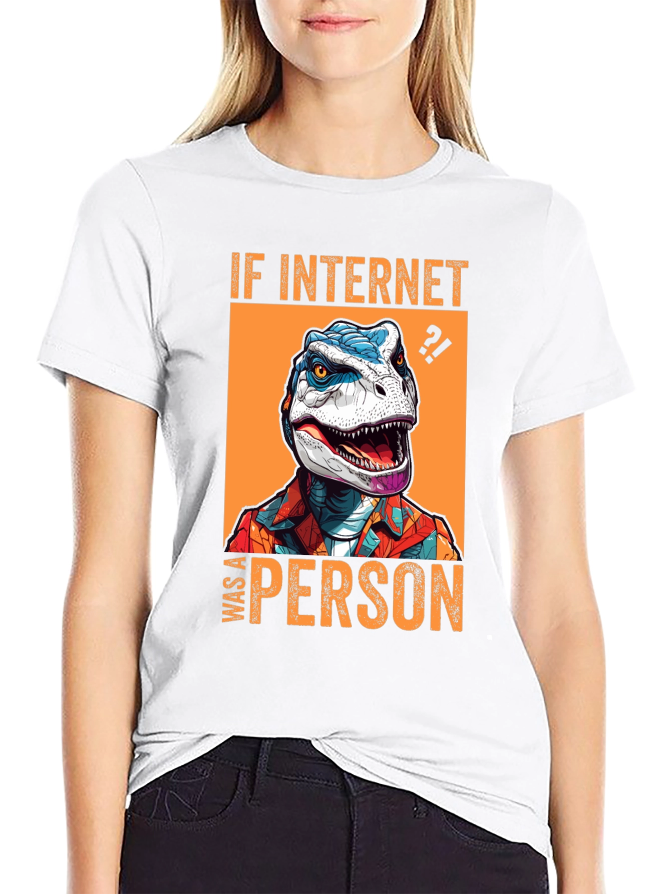 Internet Dinosaur Graphic Tee