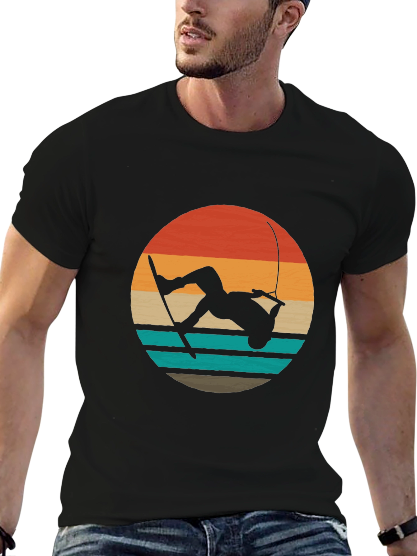 Wakeboard Retro Sunset T-Shirt