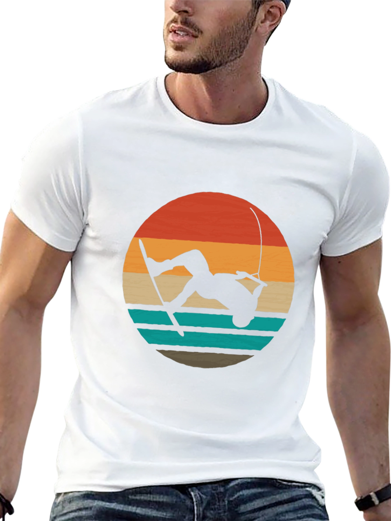 Wakeboard Retro Sunset T-Shirt