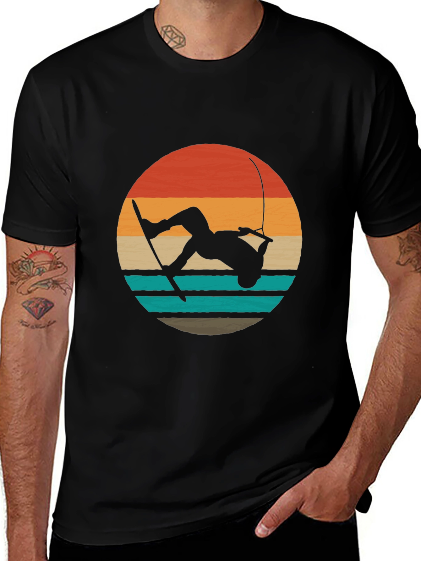 Wakeboard Retro Sunset T-Shirt