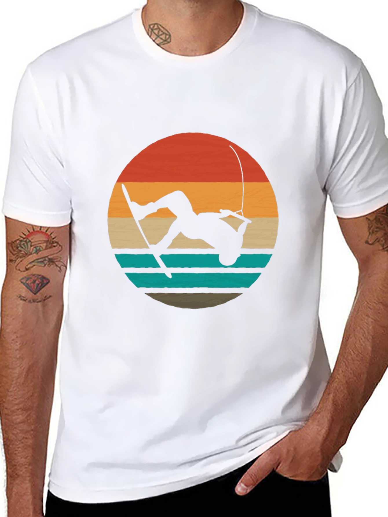 Wakeboard Retro Sunset T-Shirt