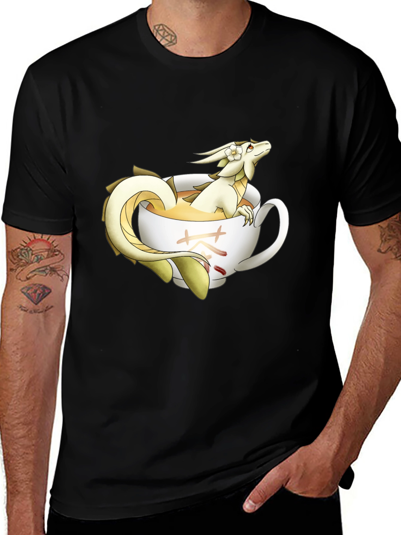 Dragon Tea Cup T-Shirt