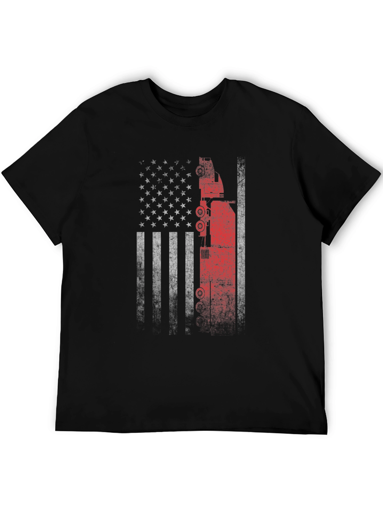 American Flag Crane Operator T-Shirt