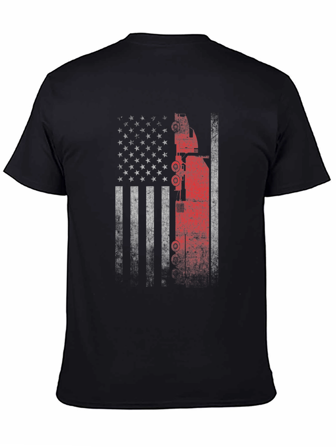 American Flag Crane Operator T-Shirt