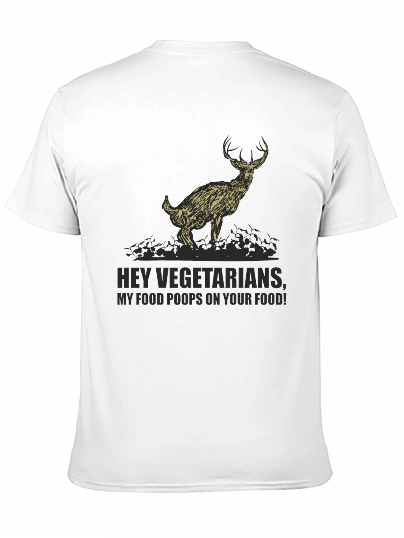 Humorous Deer Graphic T-Shirt
