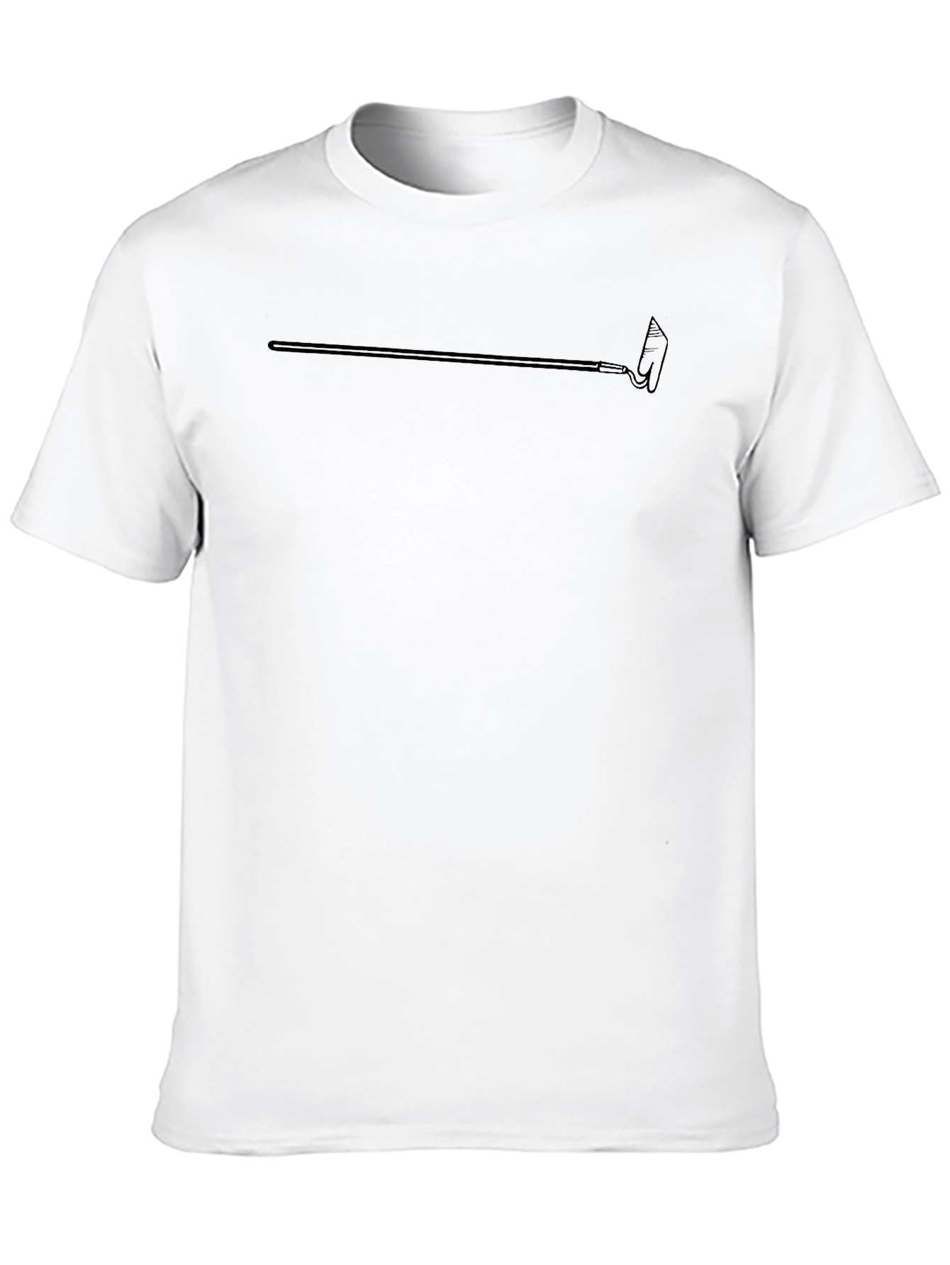 Minimalist Hoe Graphic Black T-Shirt
