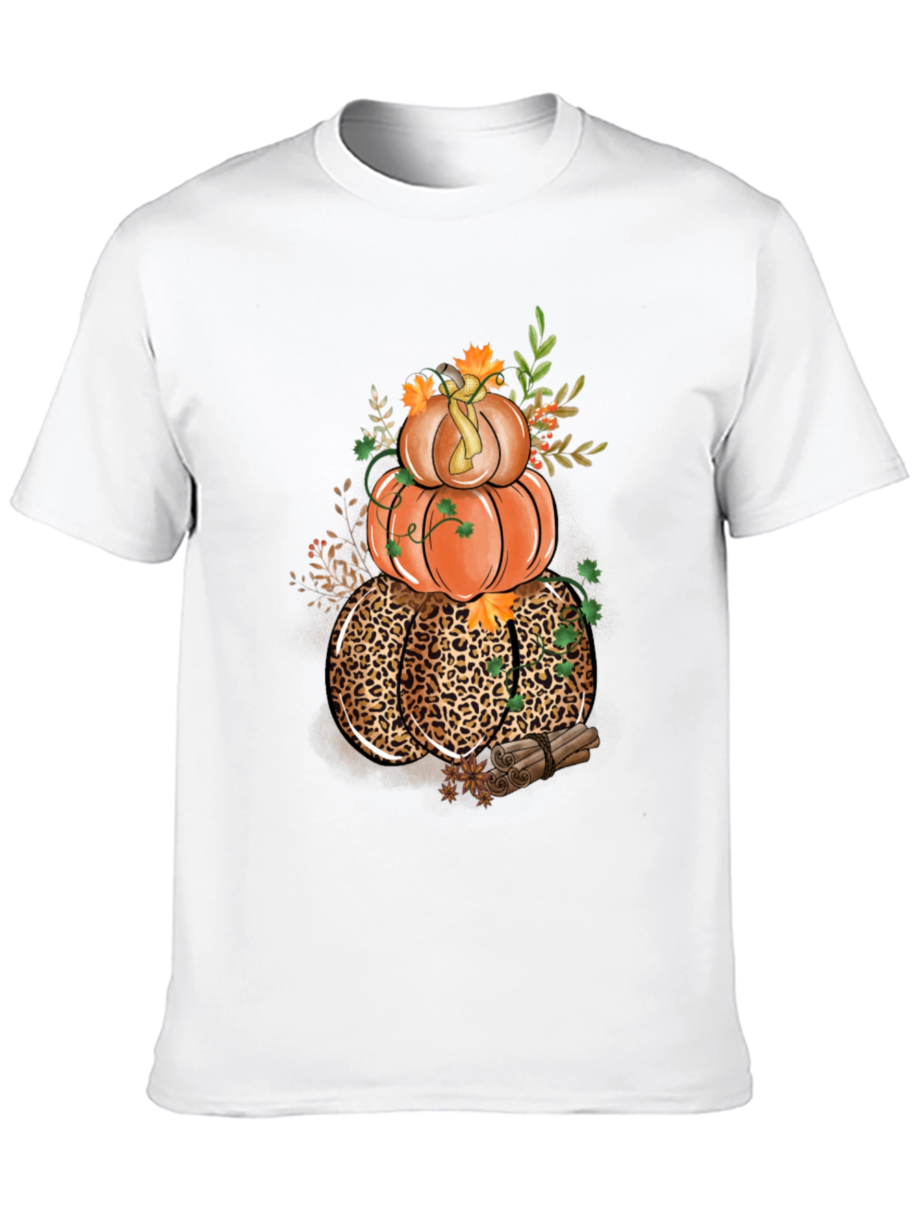 Fall Pumpkin Stack Graphic T-Shirt