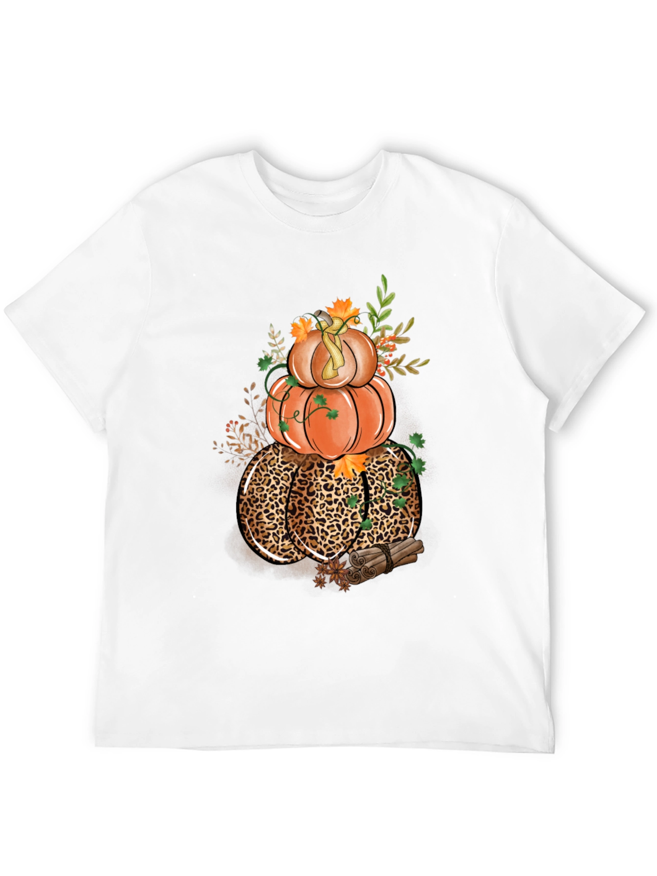 Fall Pumpkin Stack Graphic T-Shirt