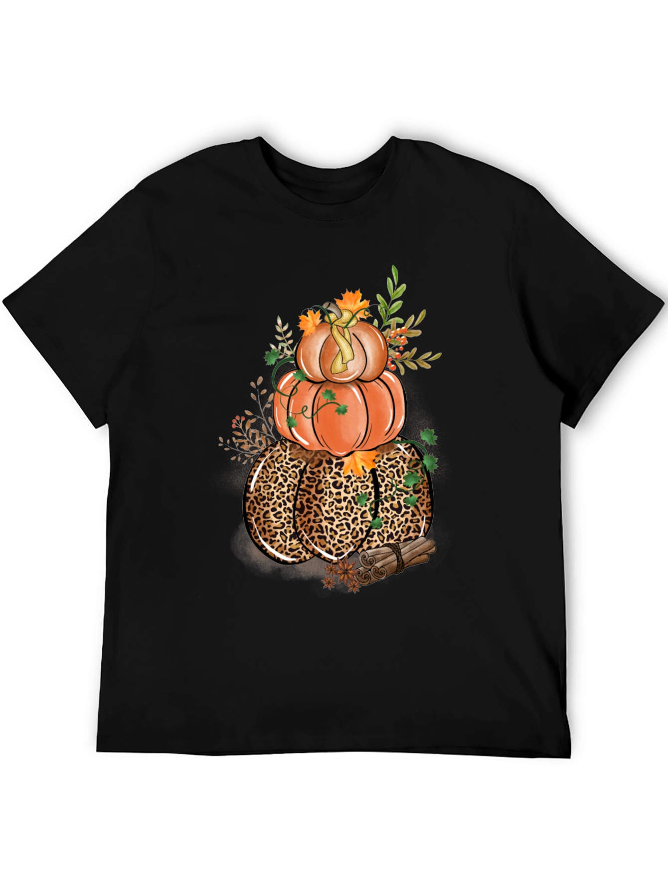 Fall Pumpkin Stack Graphic T-Shirt