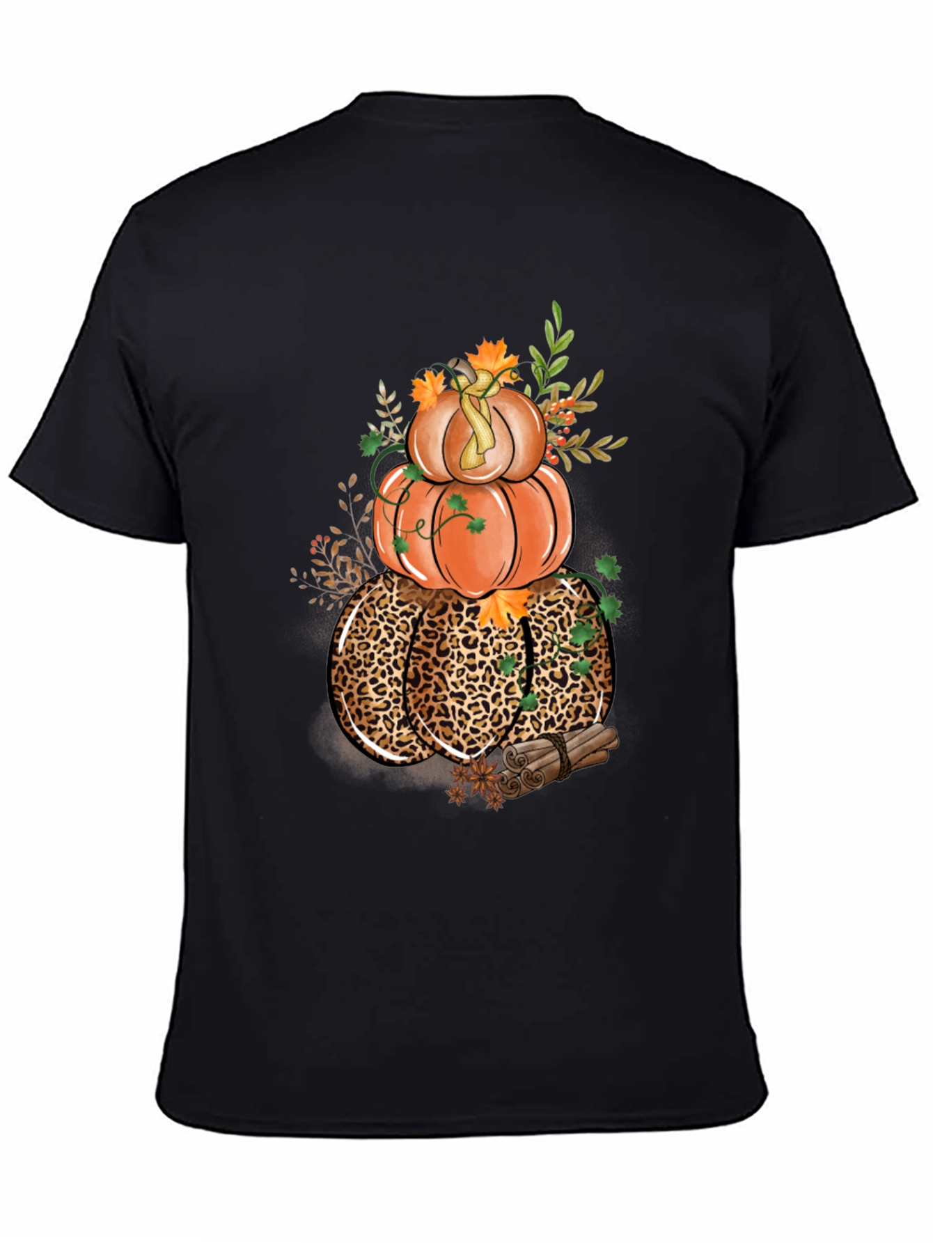 Fall Pumpkin Stack Graphic T-Shirt