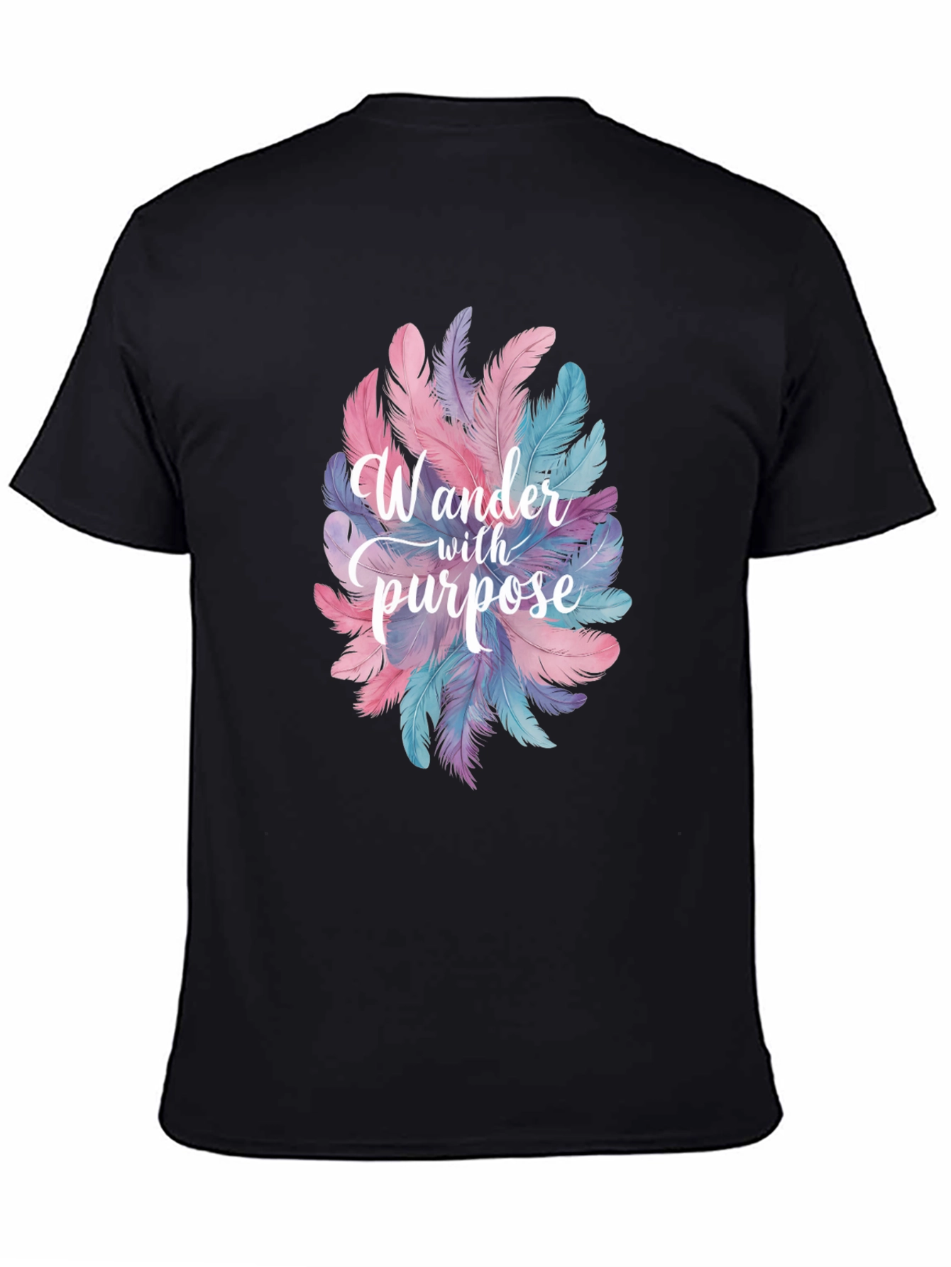 Wander With Purpose Feather Graphic T-Shirt