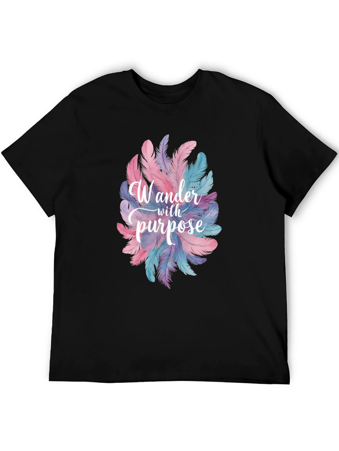 Wander With Purpose Feather Graphic T-Shirt