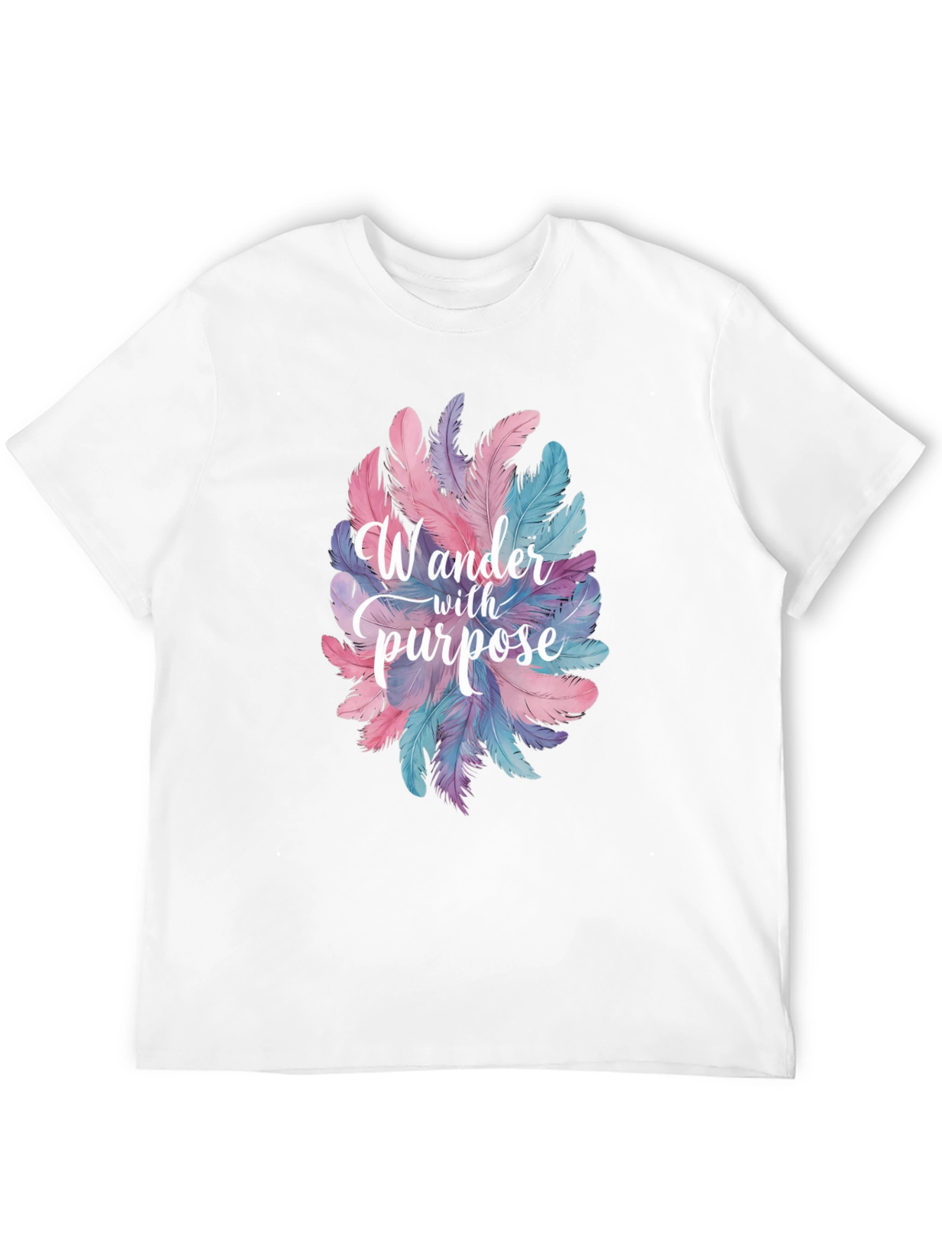Wander With Purpose Feather Graphic T-Shirt