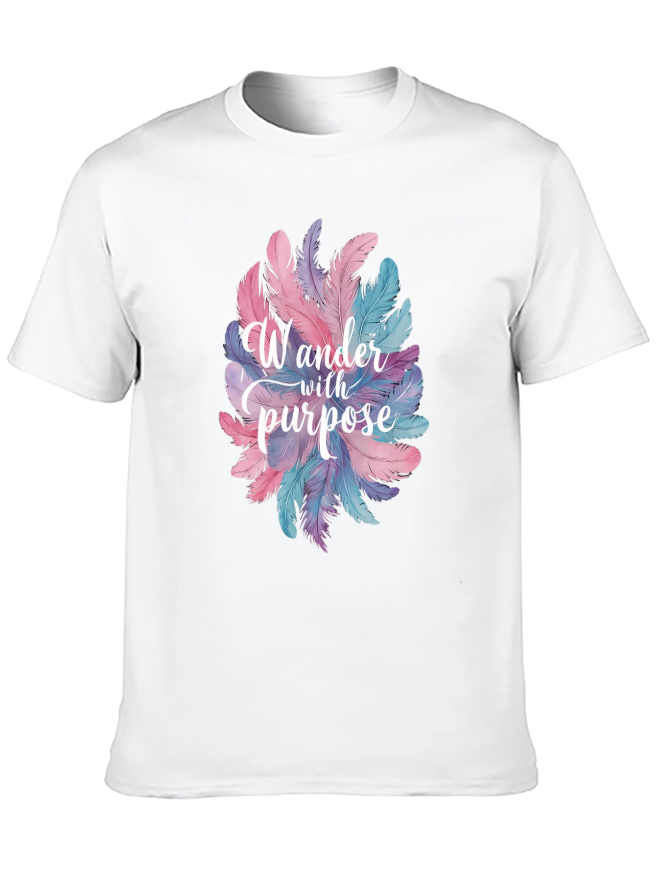 Wander With Purpose Feather Graphic T-Shirt