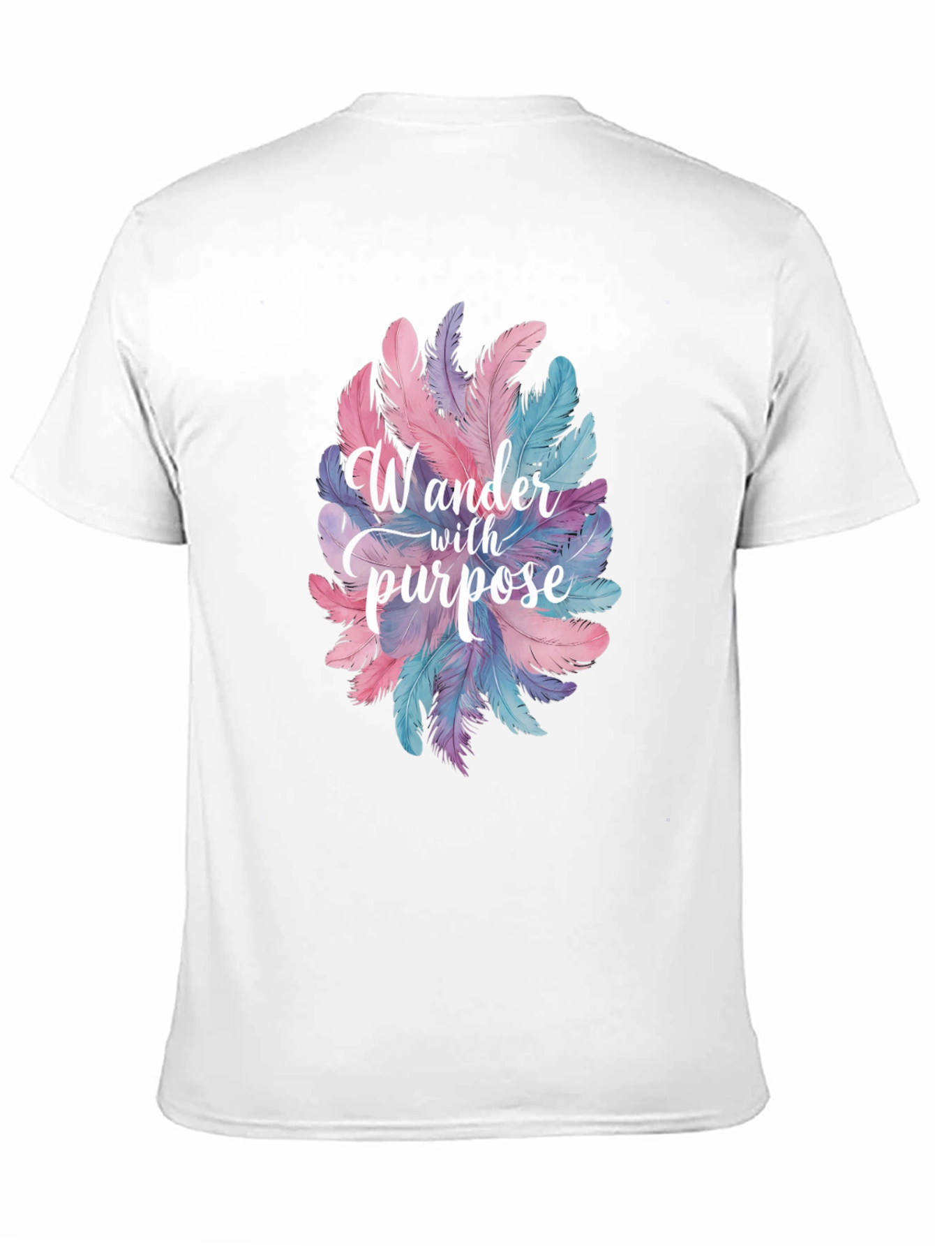 Wander With Purpose Feather Graphic T-Shirt