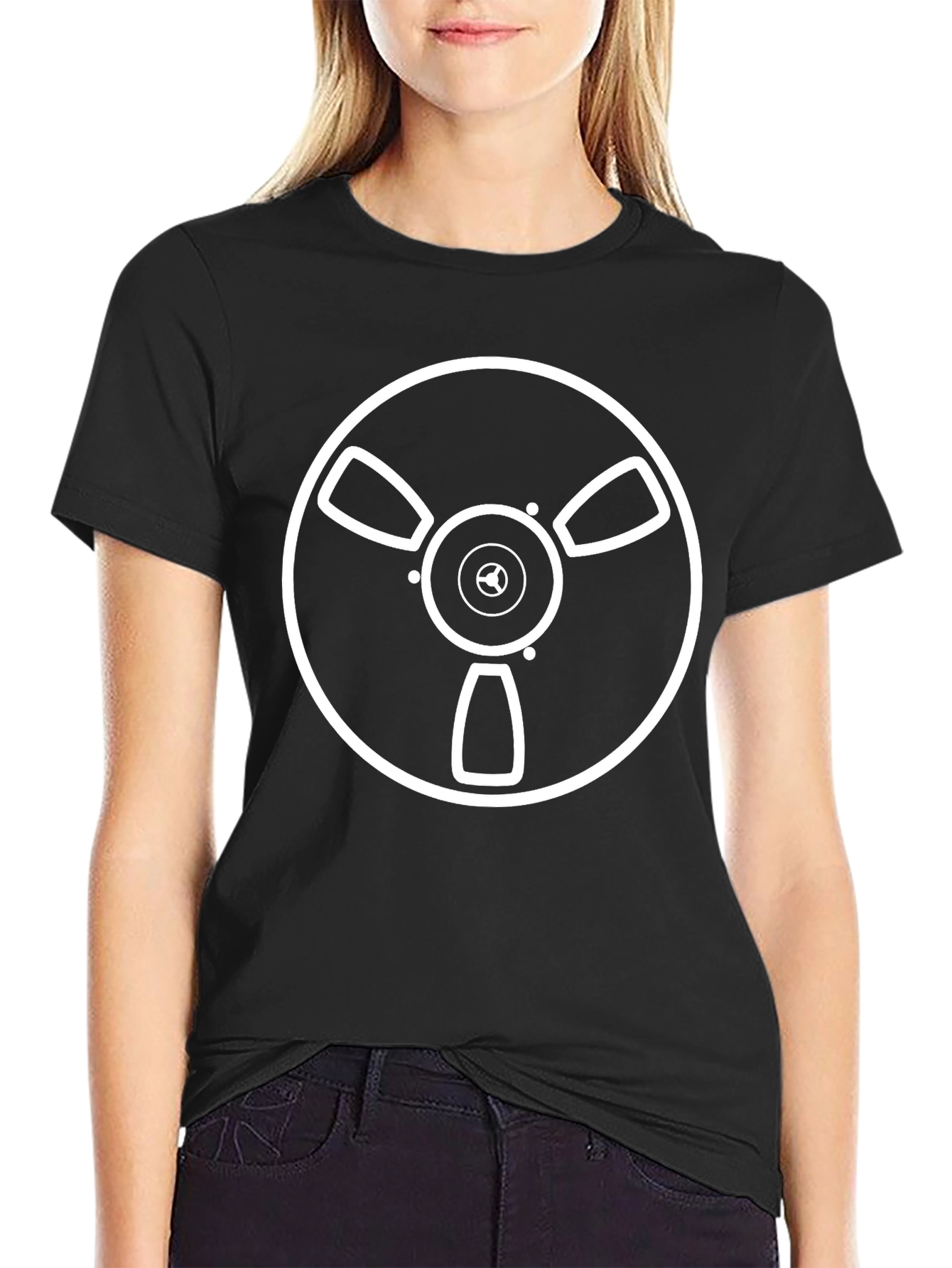 Reel-to-Reel Graphic Tee - Black Cotton T-Shirt