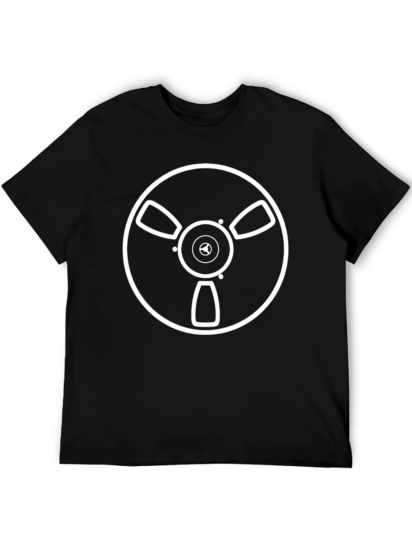 Reel-to-Reel Graphic Tee - Black Cotton T-Shirt