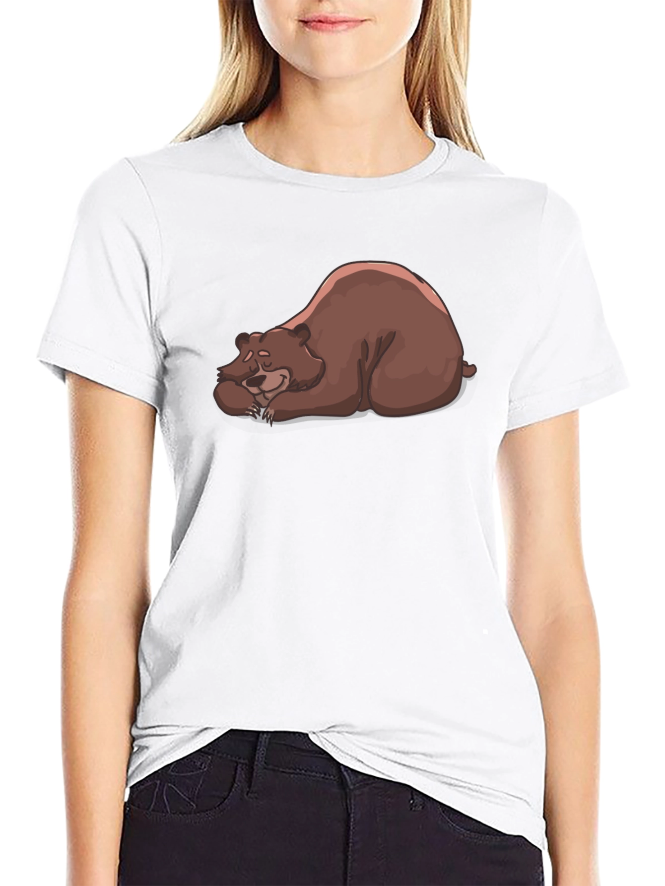 Sleeping Bear Graphic Tee - Casual Comfort Style