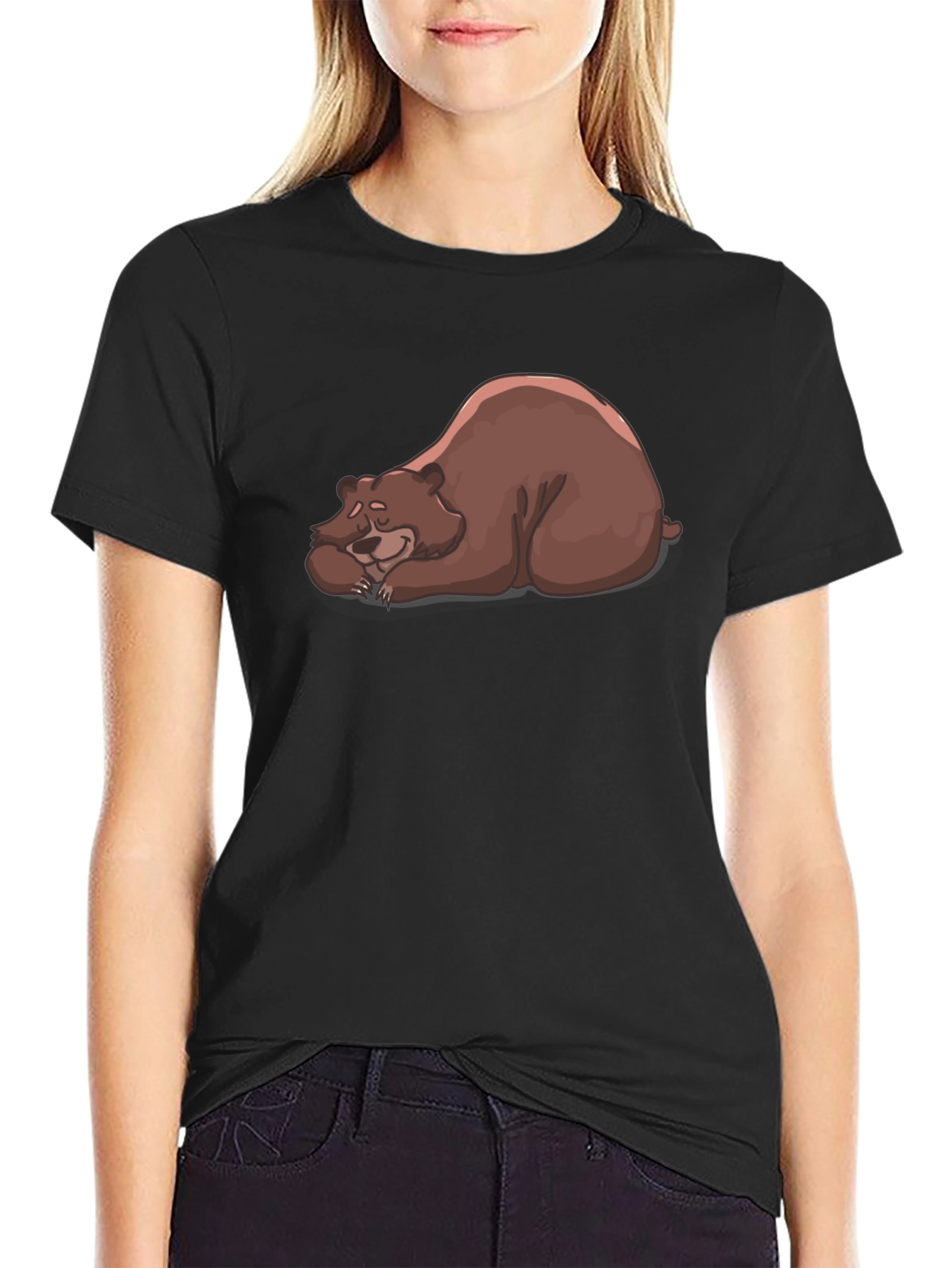 Sleeping Bear Graphic Tee - Casual Comfort Style