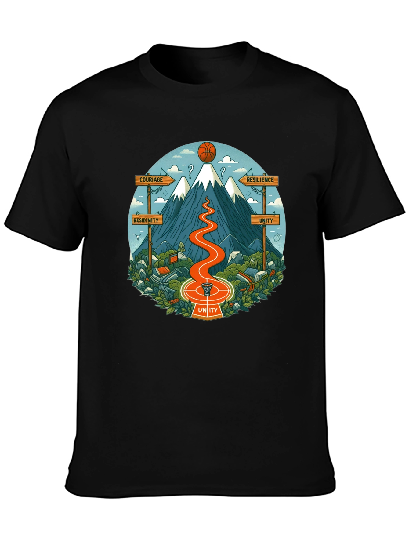 Motivational Mountain Graphic T-Shirt