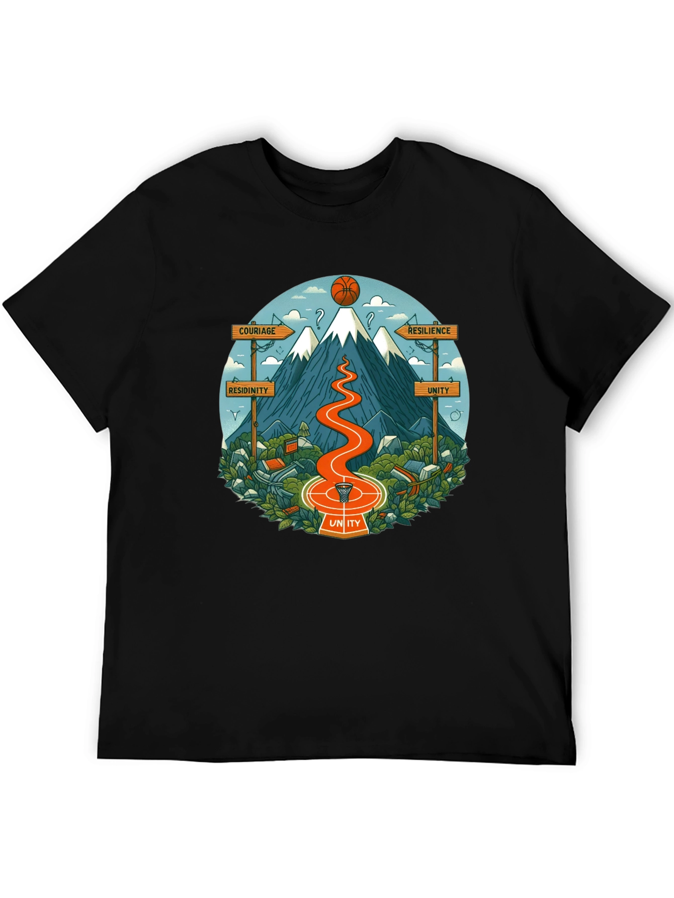 Motivational Mountain Graphic T-Shirt