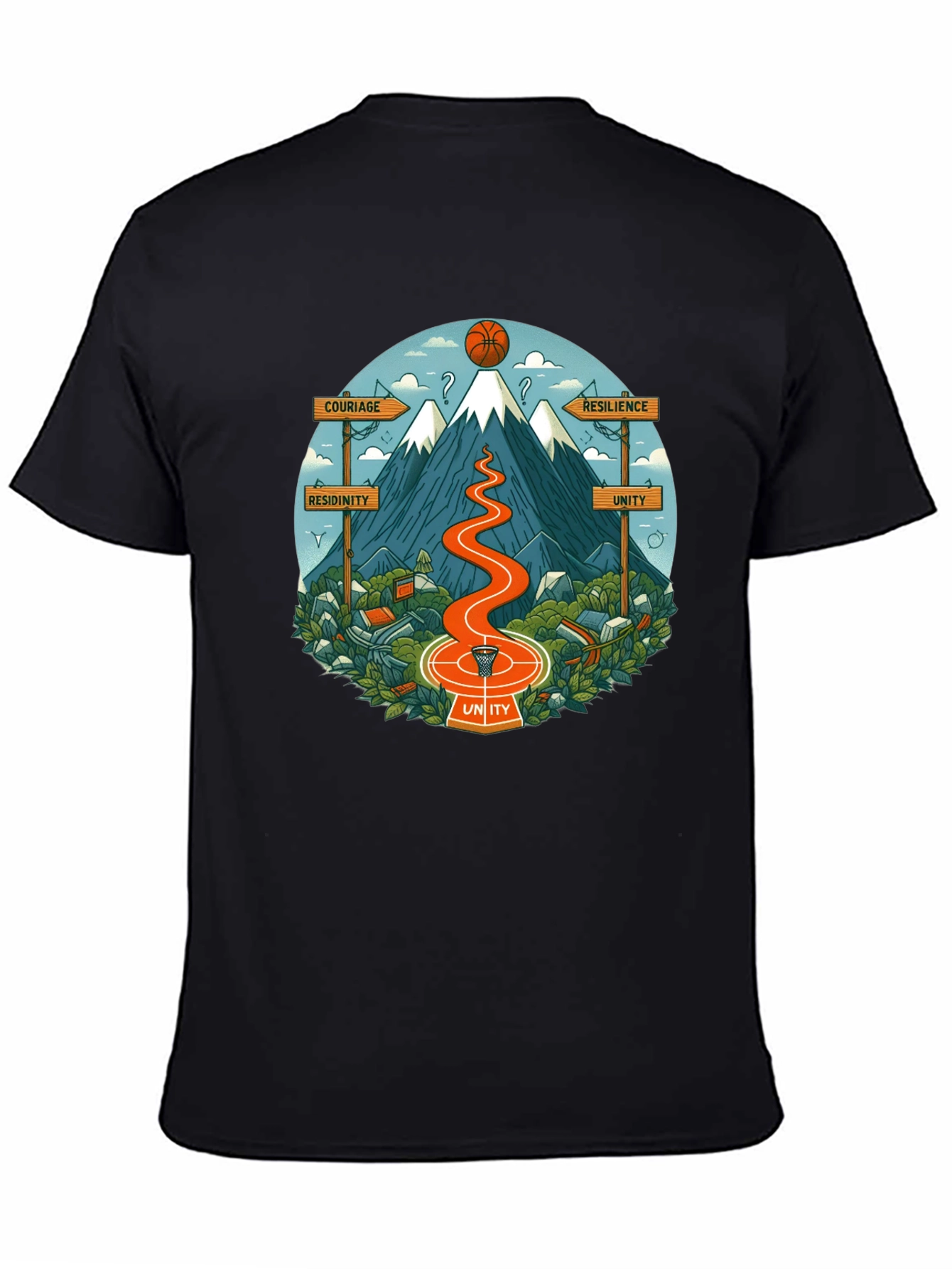 Motivational Mountain Graphic T-Shirt