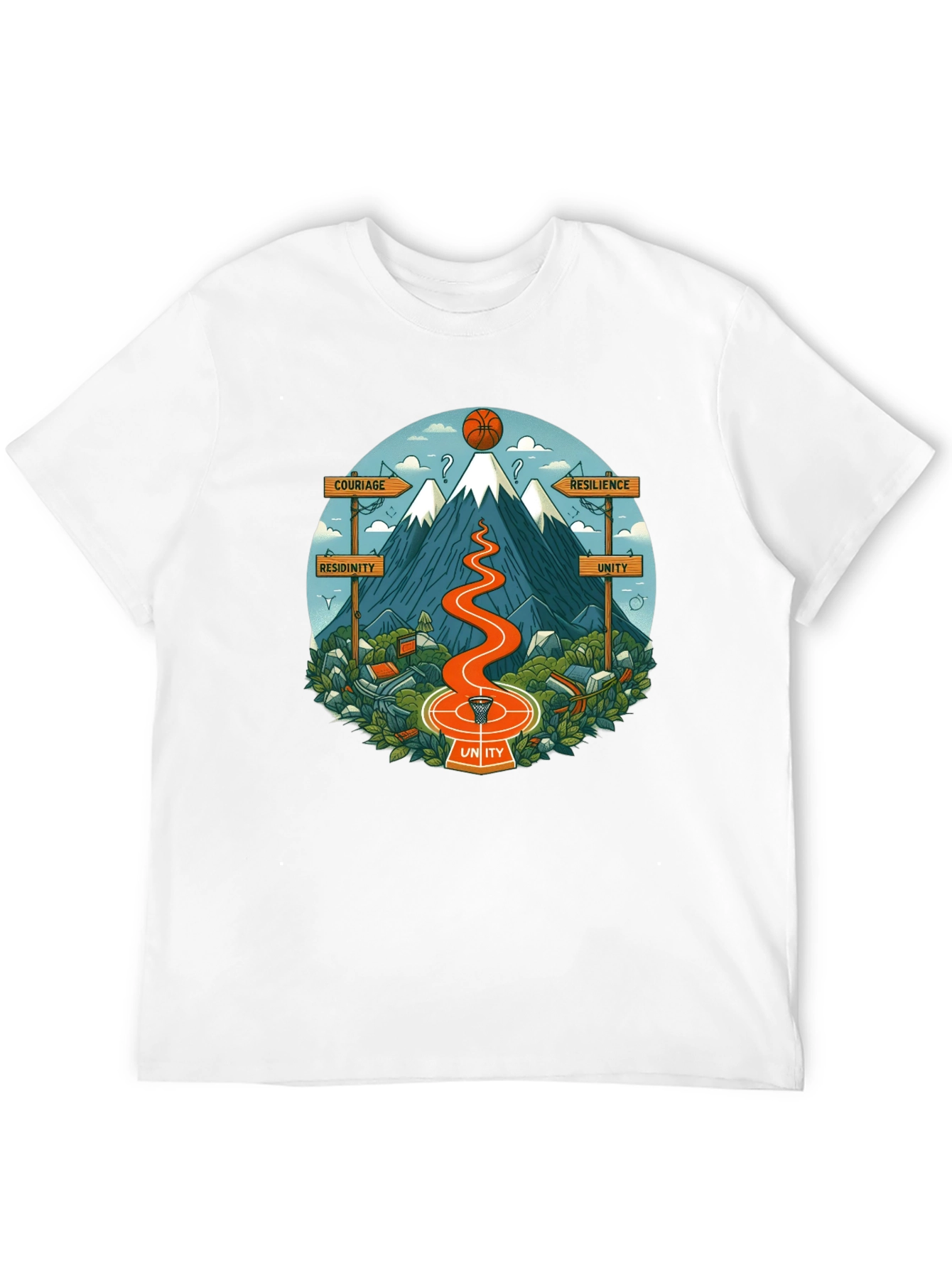 Motivational Mountain Graphic T-Shirt