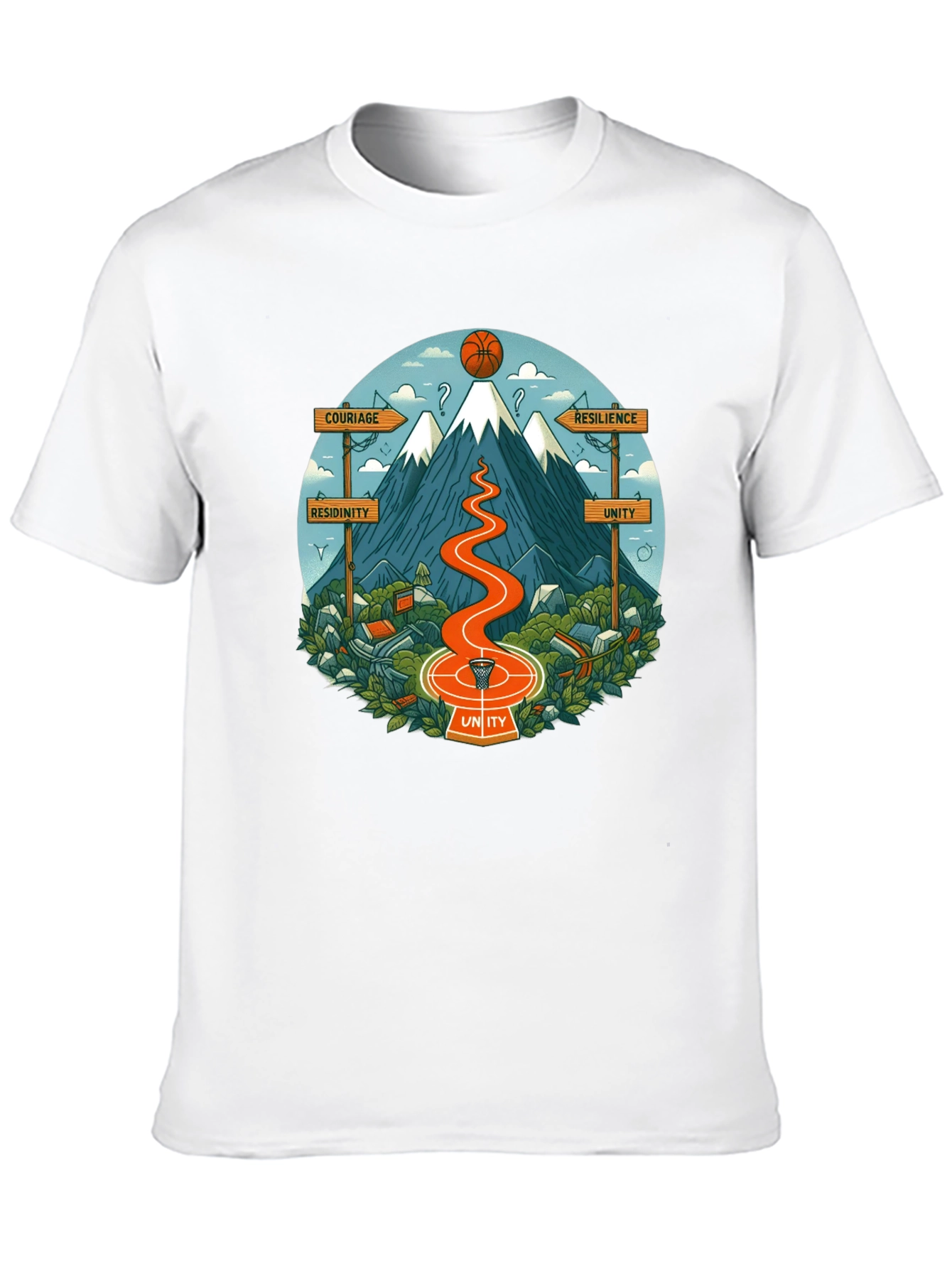 Motivational Mountain Graphic T-Shirt