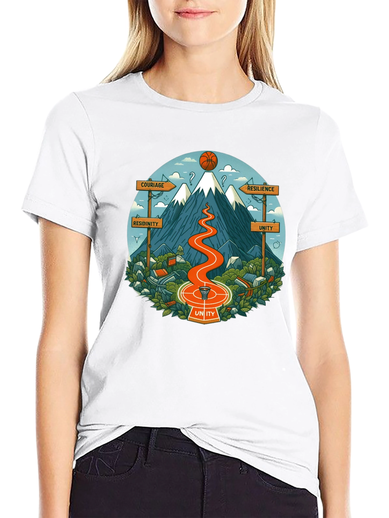 Motivational Mountain Graphic T-Shirt