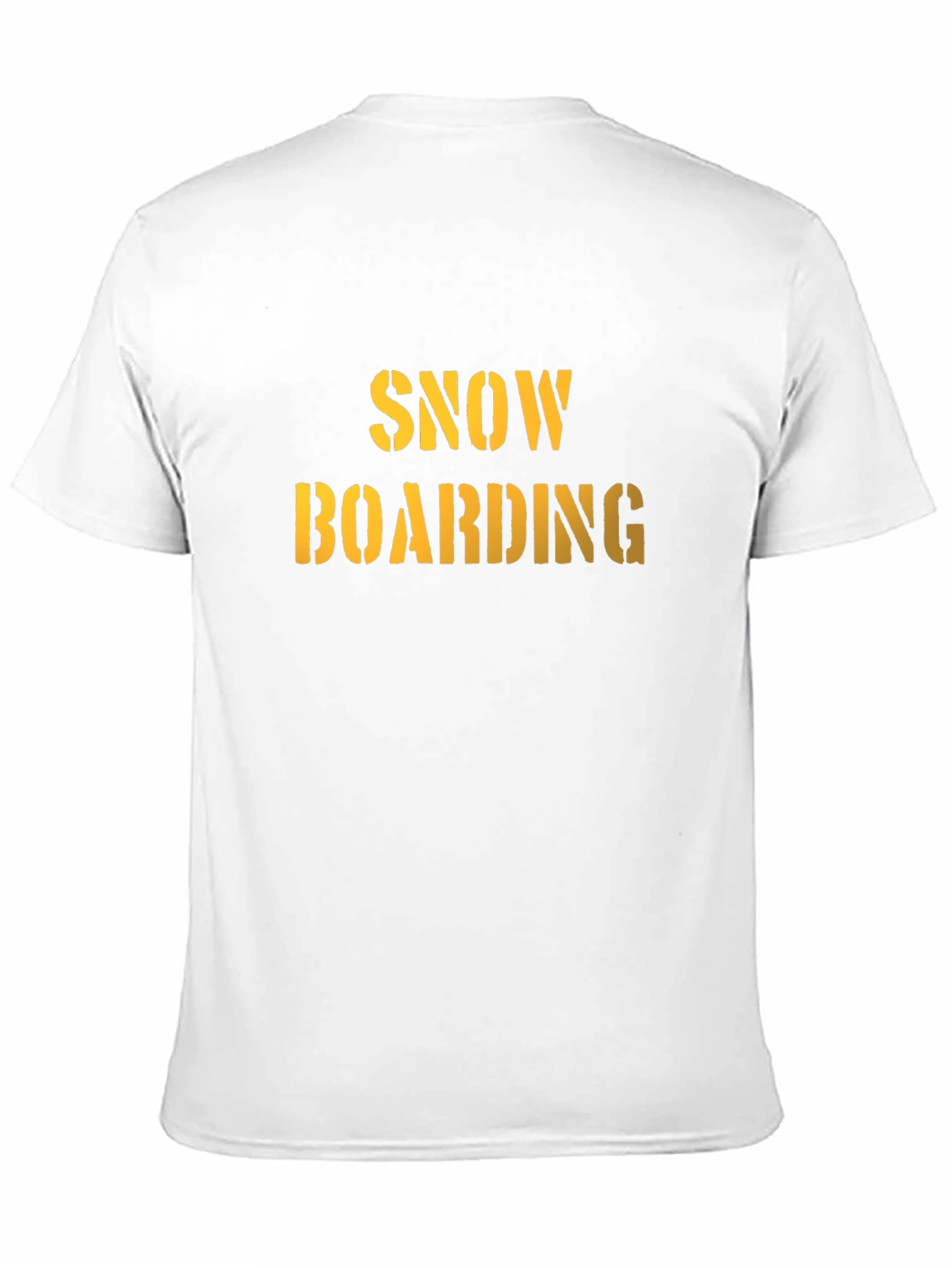 Snowboarding Graphic Tee - Black Cotton Comfort
