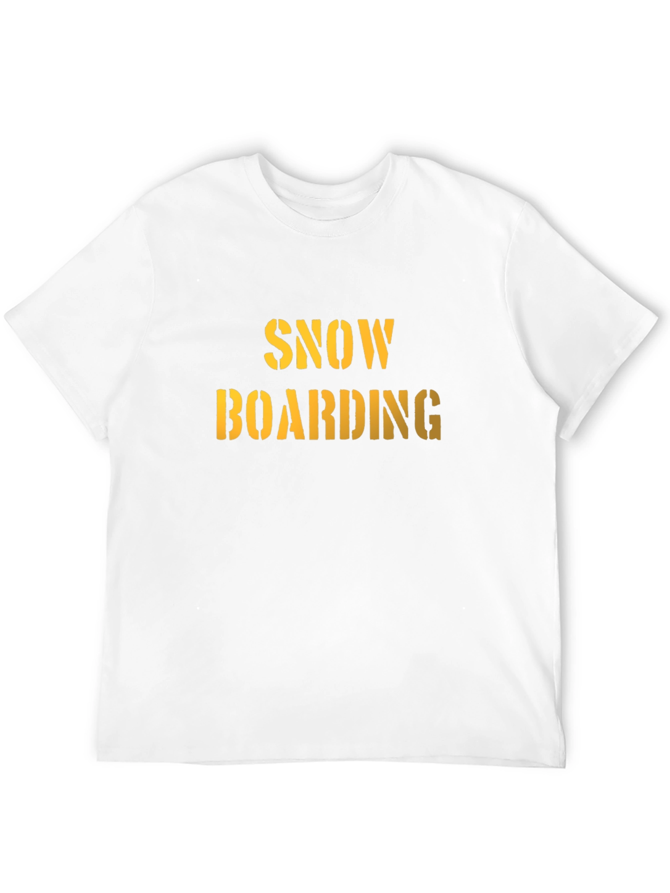 Snowboarding Graphic Tee - Black Cotton Comfort