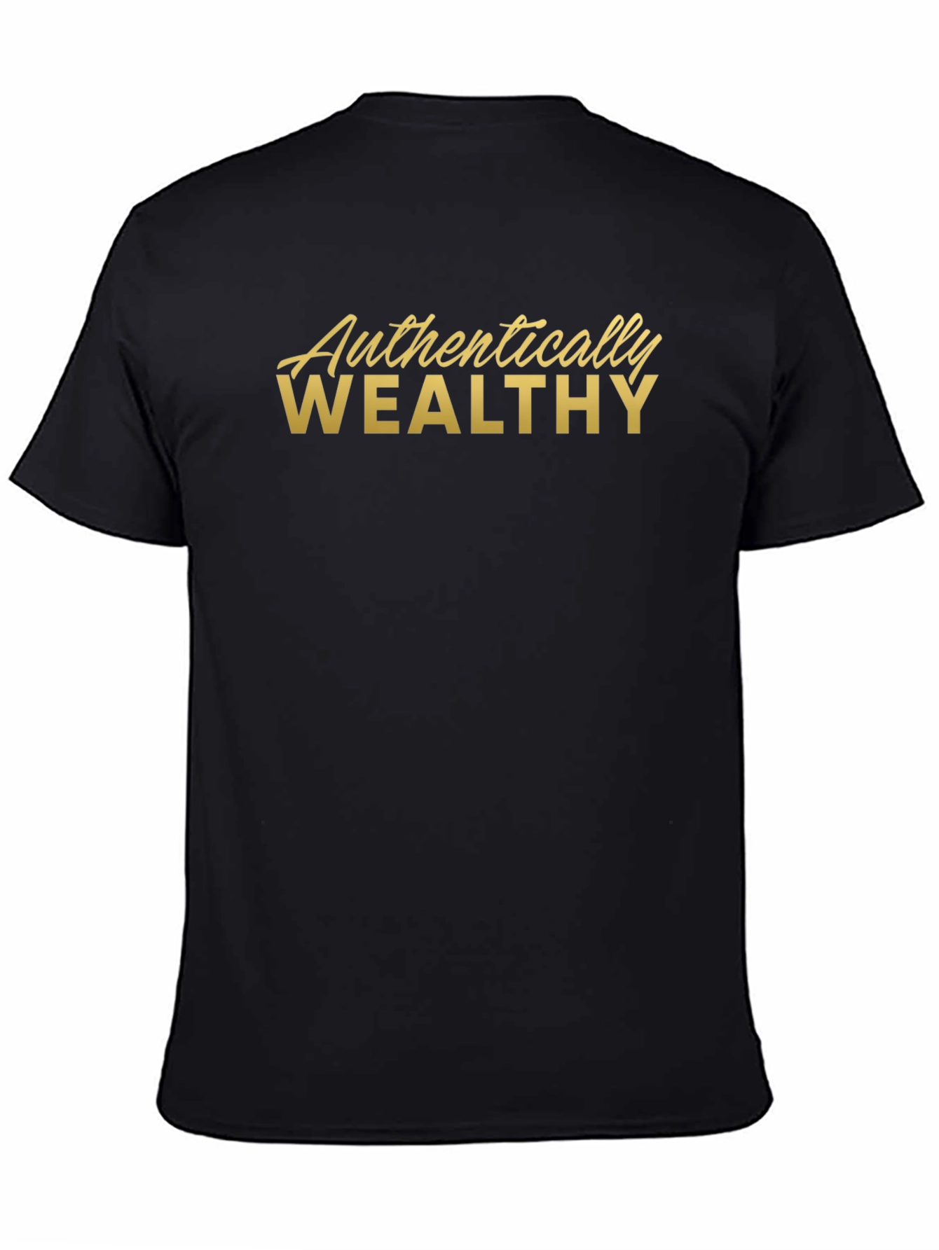 Authentically Wealthy Graphic Tee - Black