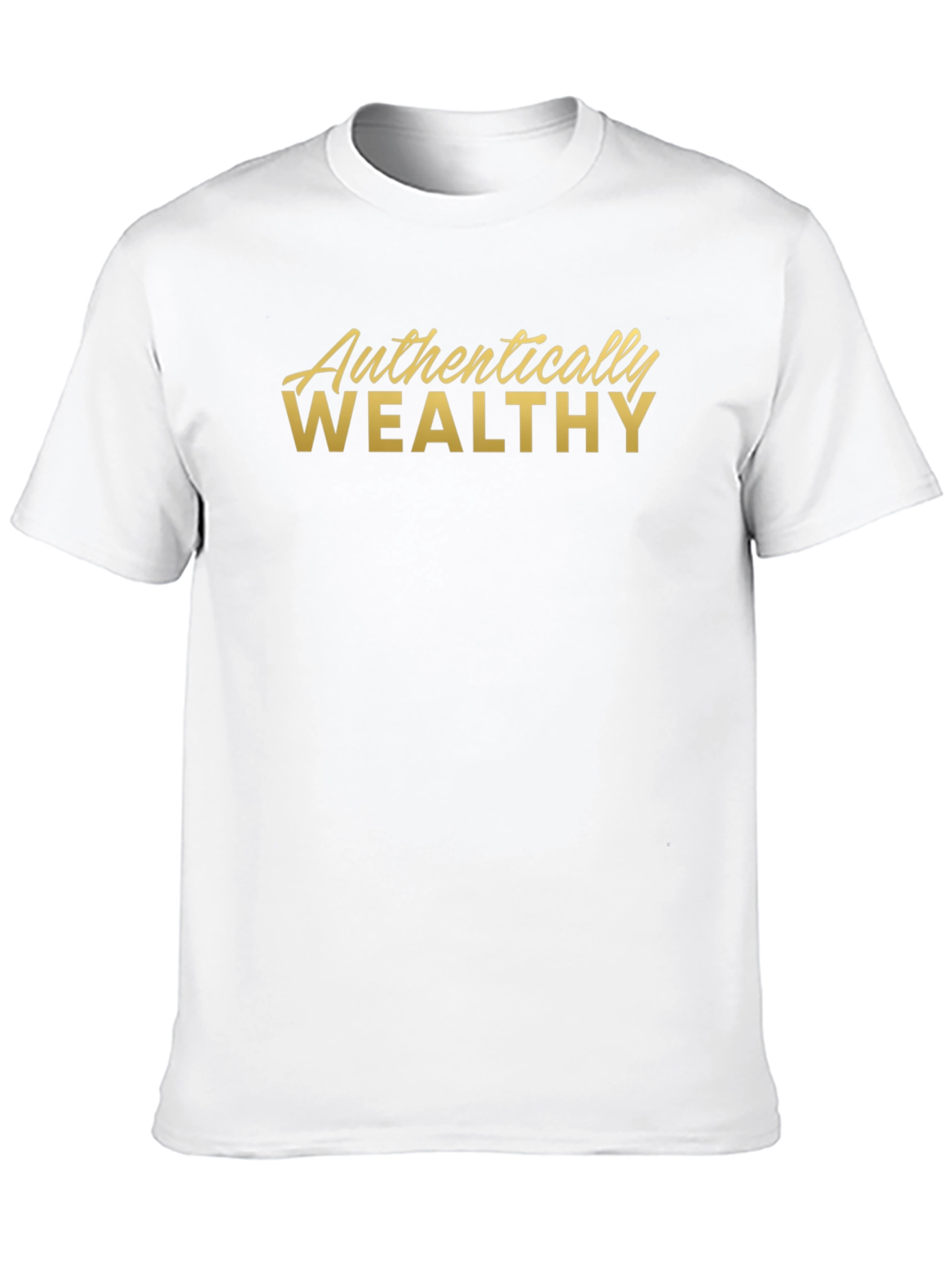 Authentically Wealthy Graphic Tee - Black