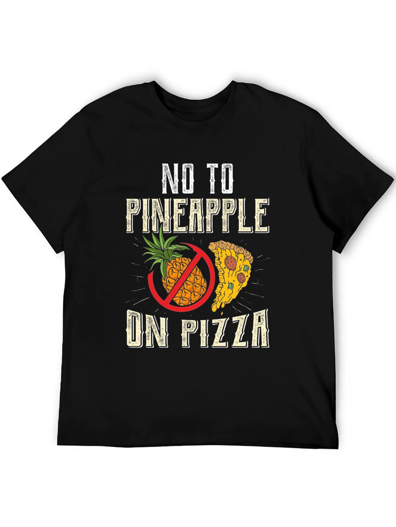 No Pineapple On Pizza Graphic Tee