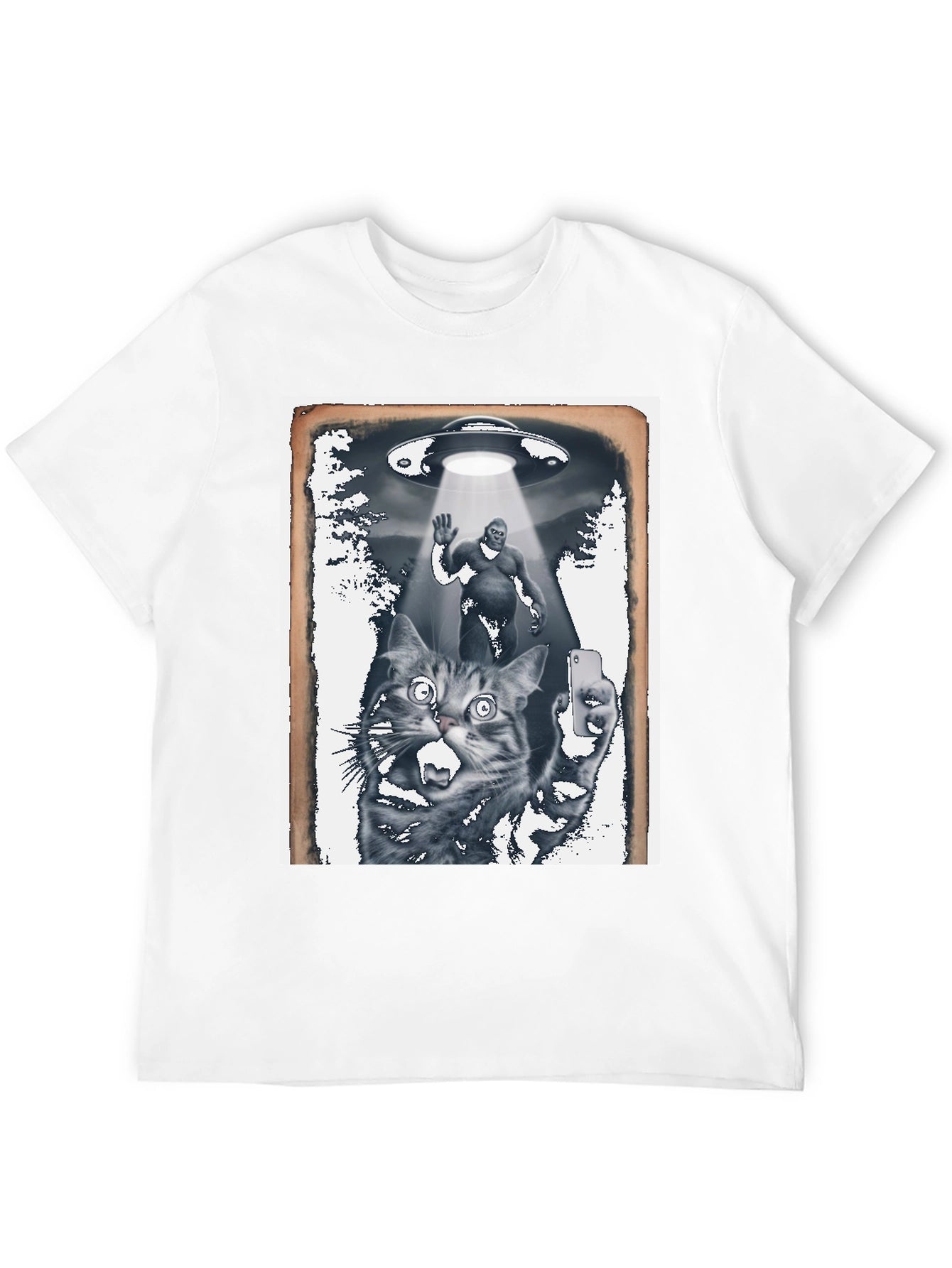 UFO Cat Selfie T-Shirt