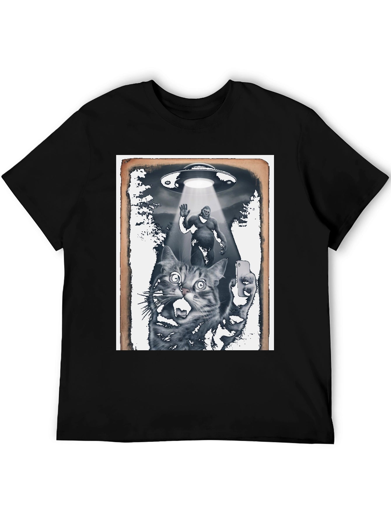 UFO Cat Selfie T-Shirt