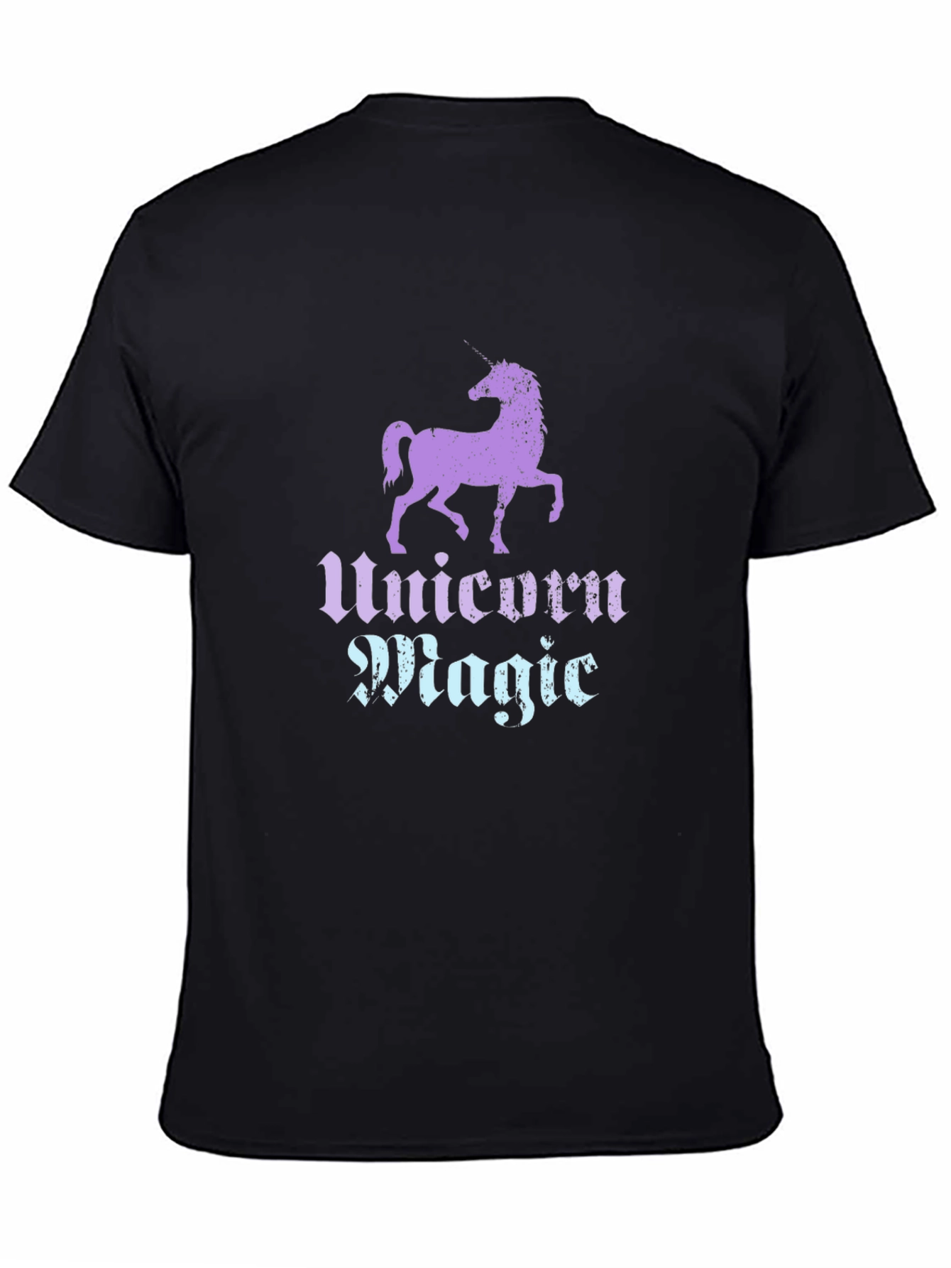 Unicorn Magic Graphic Tee - Black
