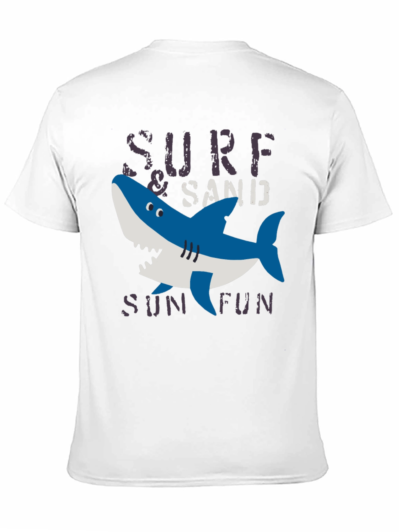 Surf & Sand Fun Shark Graphic Tee - Black