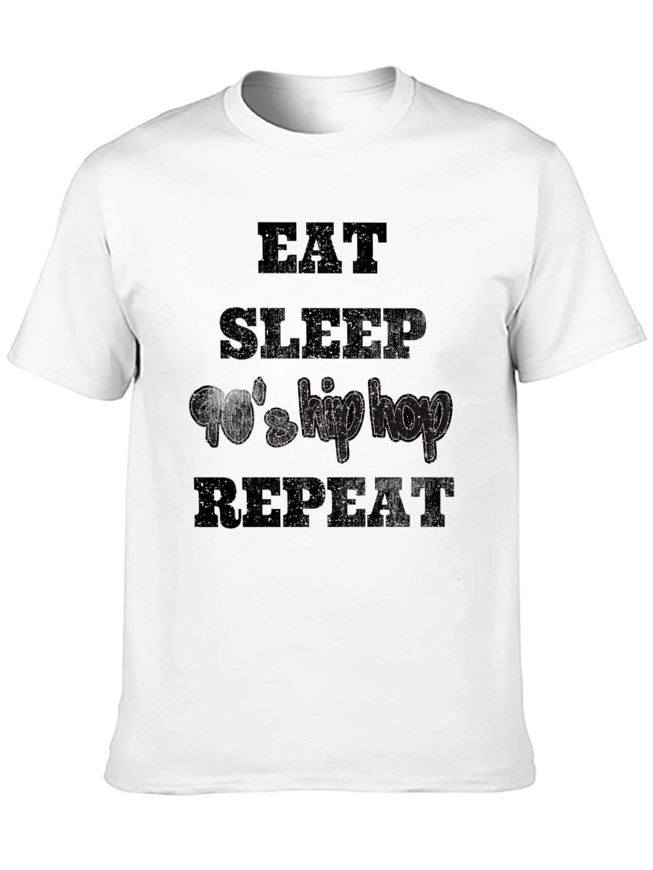 Eat Sleep 90s Hip Hop Repeat Graphic Tee
