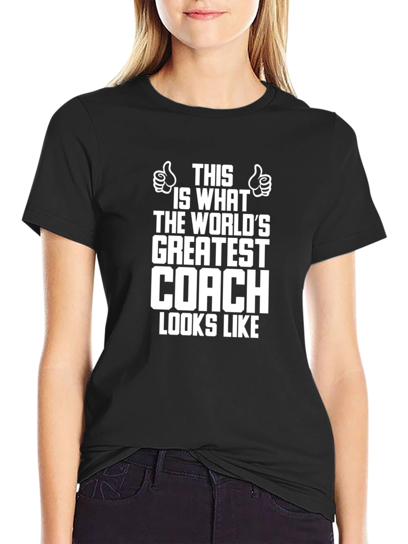 Worlds Greatest Coach Black T-Shirt