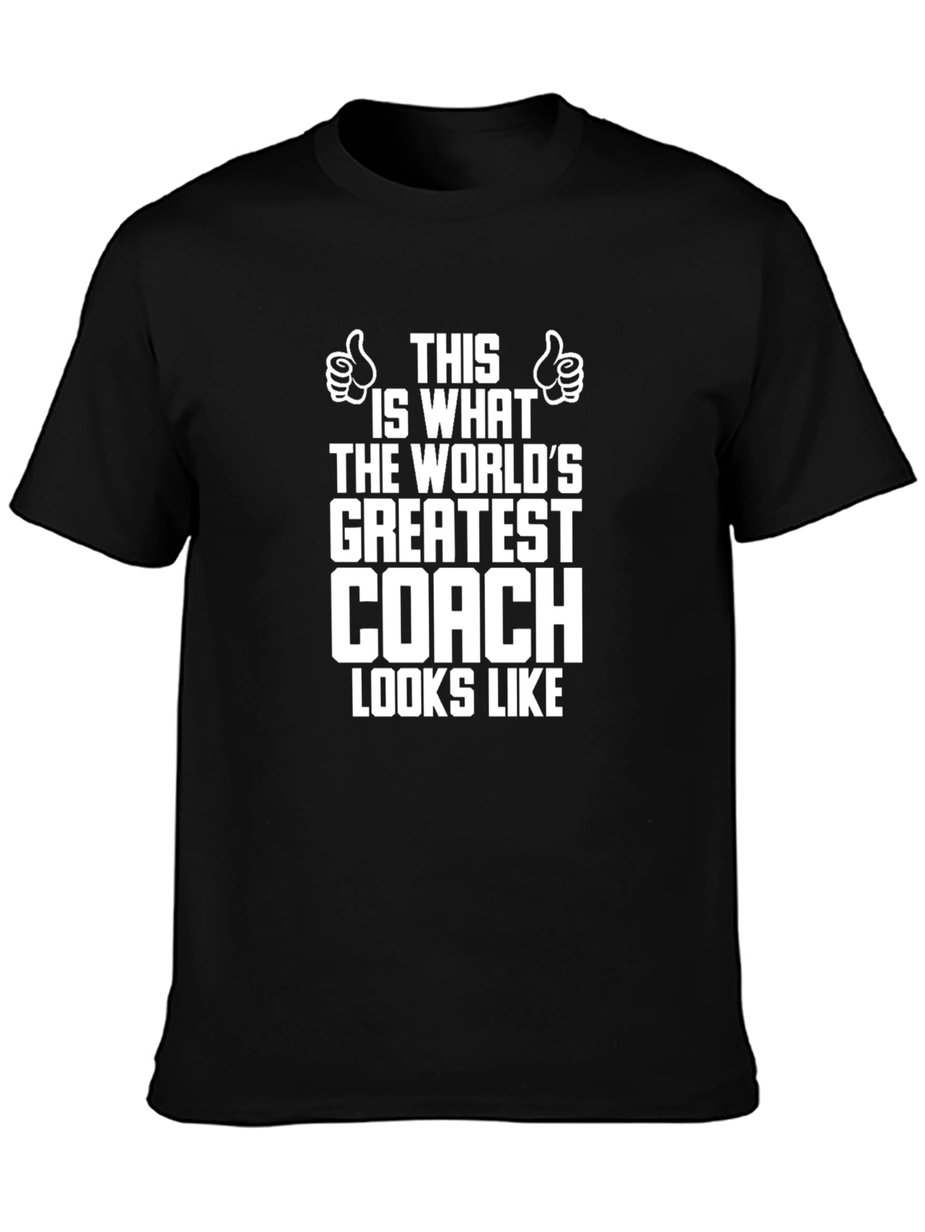 Worlds Greatest Coach Black T-Shirt