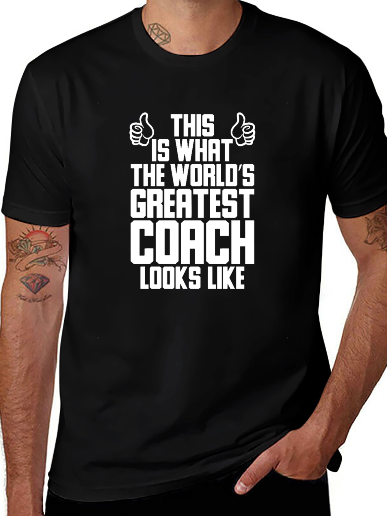 Worlds Greatest Coach Black T-Shirt
