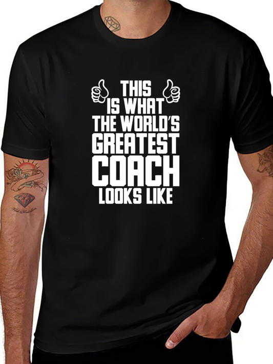 Worlds Greatest Coach Black T-Shirt